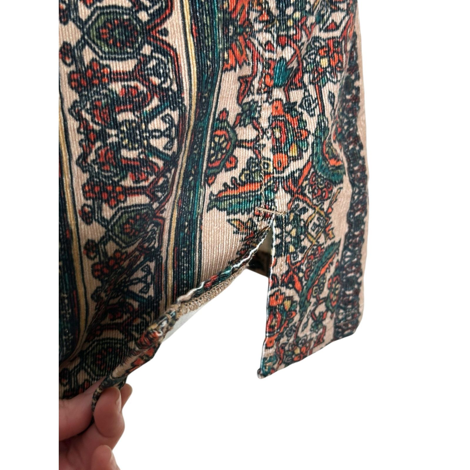 Free People Free People floral corduroy high waisted mini skirt size 0 Size 25" / US 0 / IT 36 - 8 Thumbnail
