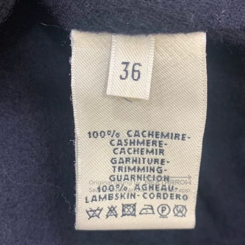 Hermes Hermes Dark blue women's coat, 100% cashmere Size XS / US 0-2 / IT 36-38 - 4 Thumbnail