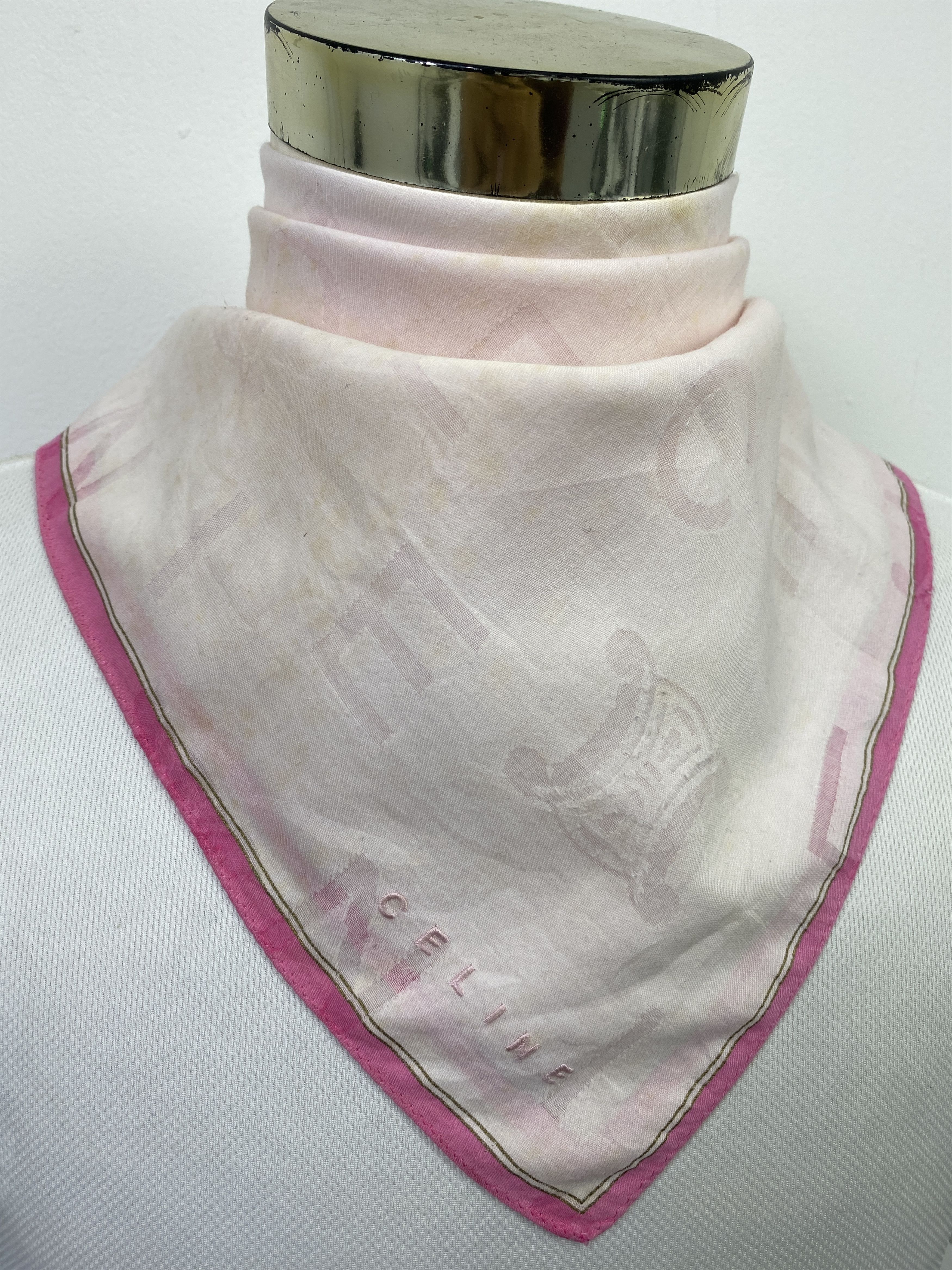 Celine Vintage Celine Handkerchief / Neckerchief KT0056 Size ONE SIZE - 2 Thumbnail