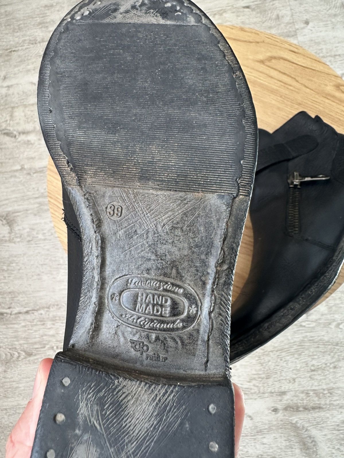 Other Vintage Lavorazione Artigiana Hand Made Woman Ankle Boots Size US 8 / IT 38 - 7 Thumbnail