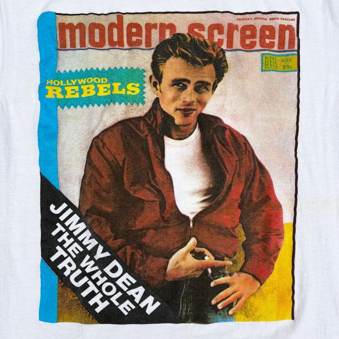 Vintage James Dean 1980 80s Vintage Movie Cover Magazine T-Shirt Size US XL / EU 56 / 4 - 2 Thumbnail