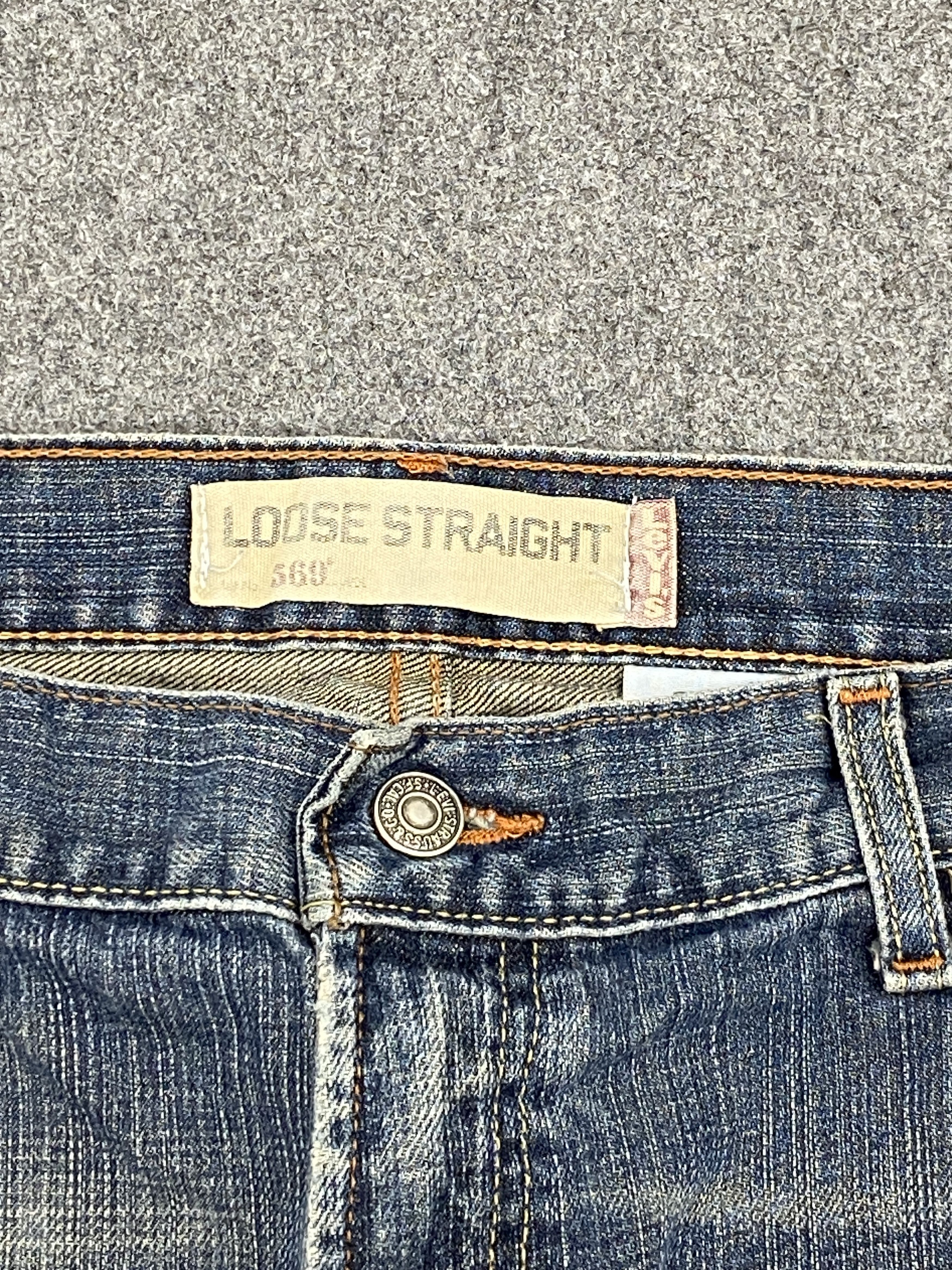 Levi's Loose Straight Vintage Levis 569 Jeans DP2614 Size US 35 - 9 Thumbnail