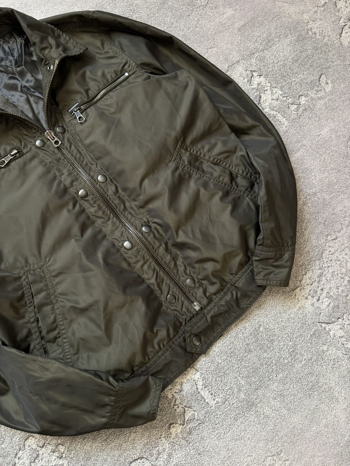 Diesel Diesel M zip bomber jacket green nylon long sleeve Size US M / EU 48-50 / 2 - 3 Thumbnail