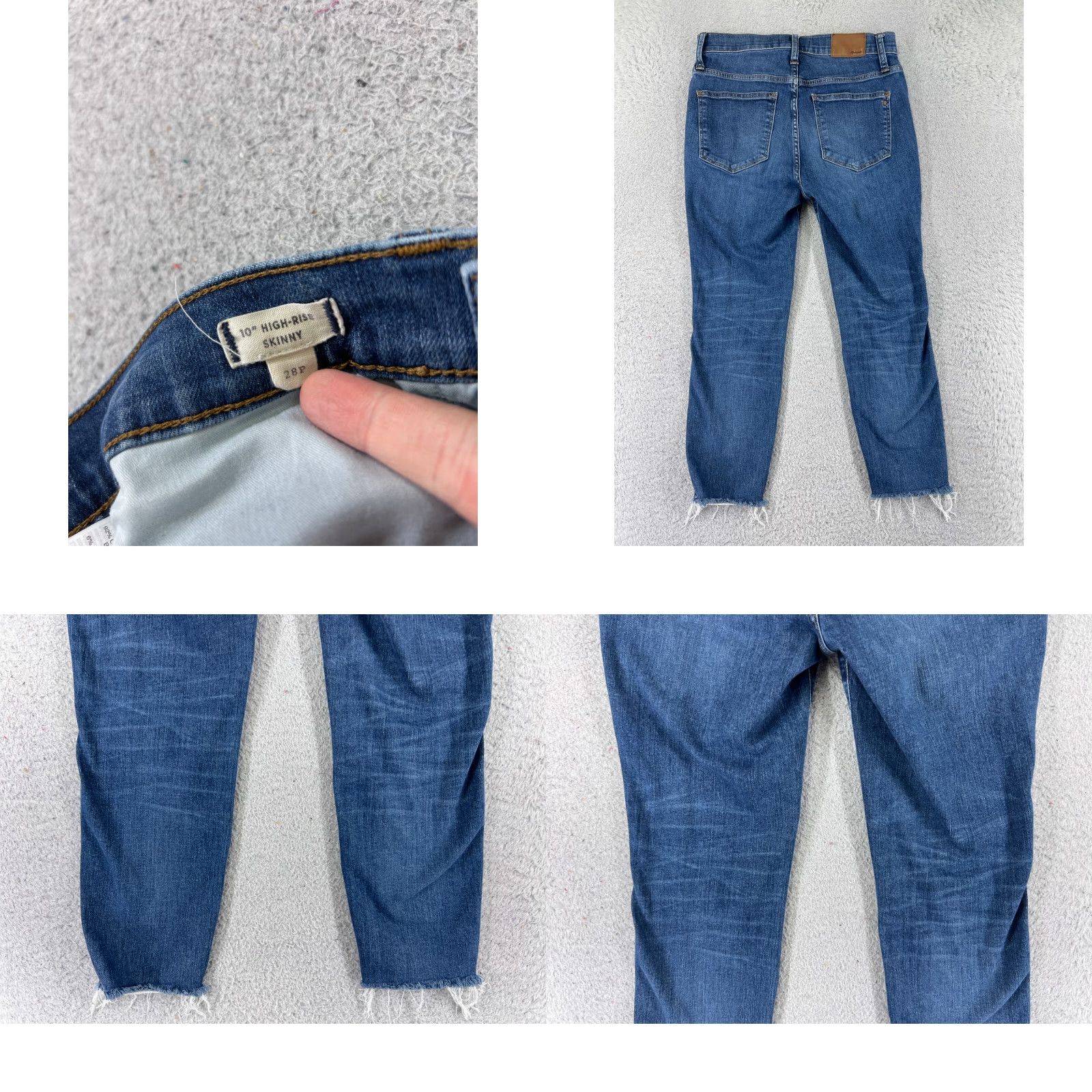 Madewell Madewell Jeans Womens Denim 27x22 Blue Zip 27 Skinny Crop High Rise 10" Cotton Blend Regular 5-Pocket Mens? Size 27" / US 4 / IT 40 - 8 Thumbnail