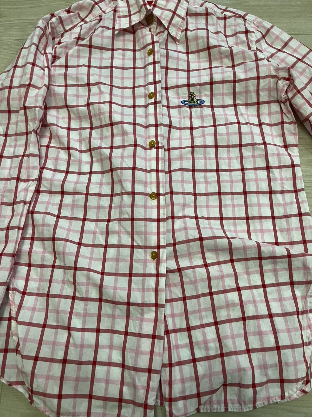 Vivienne Westwood I Vivienne westwood vintage pink checkered button up shirt Size M / US 6-8 / IT 42-44 - 3 Thumbnail