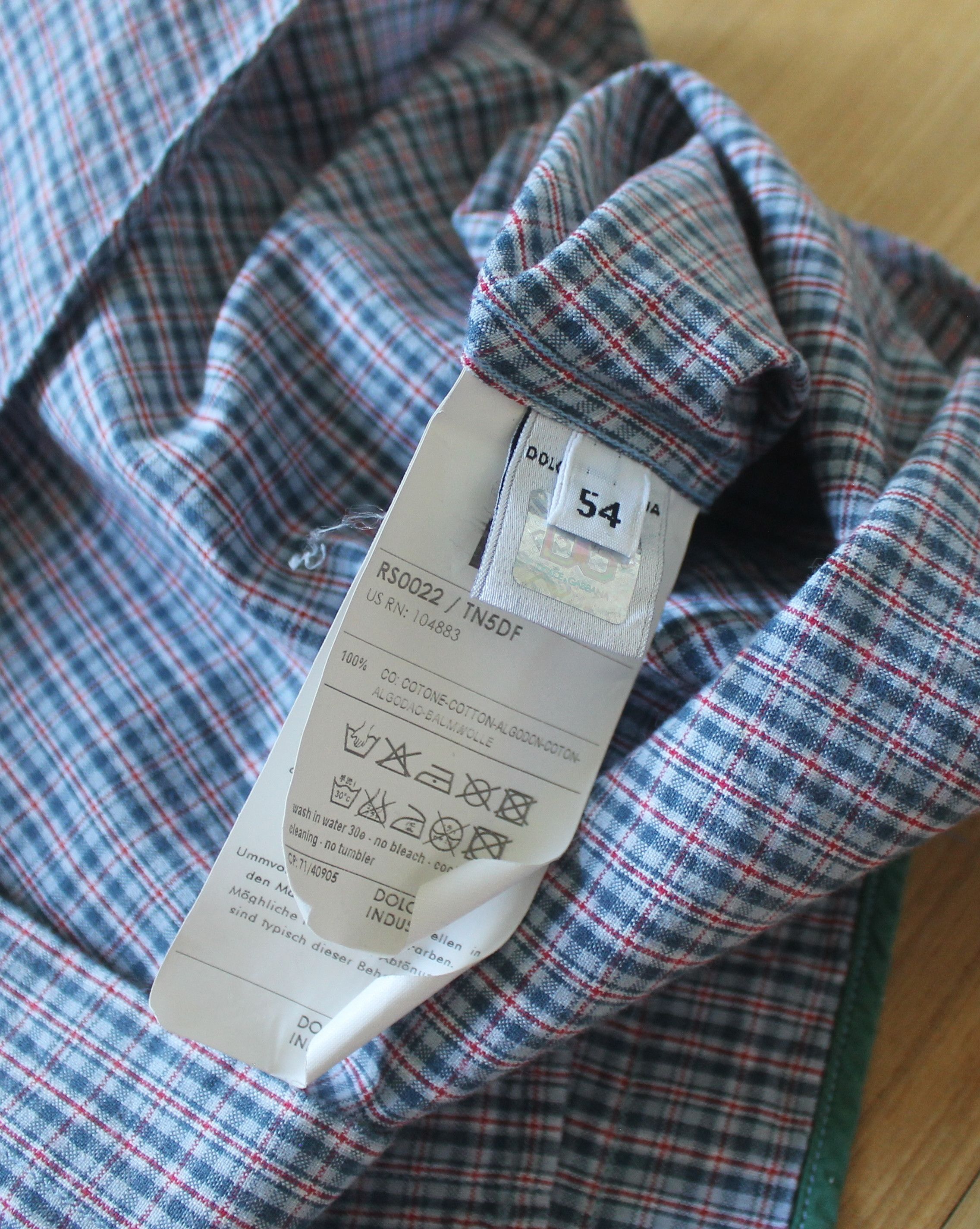 Dolce & Gabbana × Vintage Vintage Dolce & Gabbana Checked Shirt Size US L / EU 52-54 / 3 - 11 Thumbnail