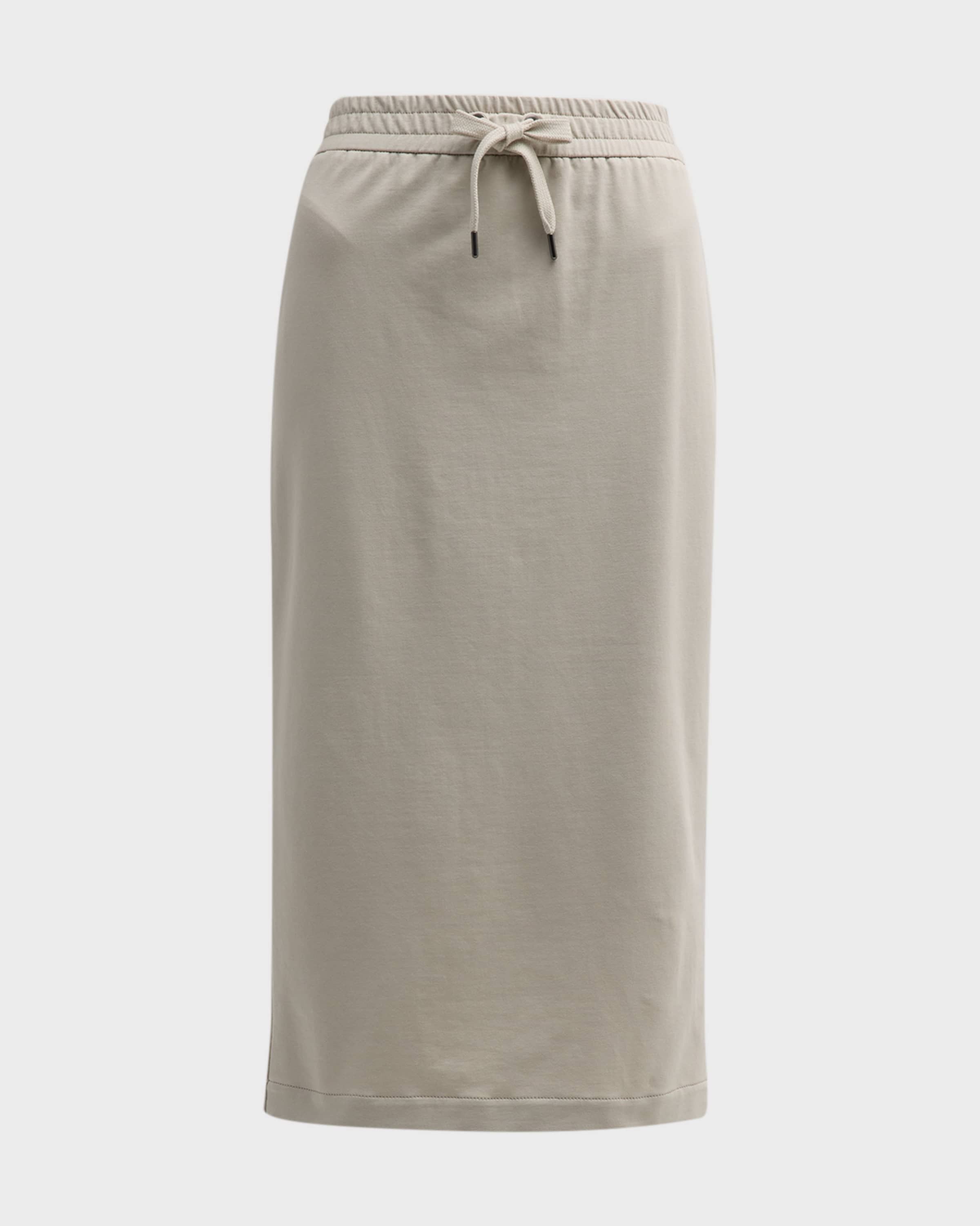 Brunello Cucinelli o1w1db10825 Skirt in Open Grey Size 28" / US 6 / IT 42 - 1 Thumbnail