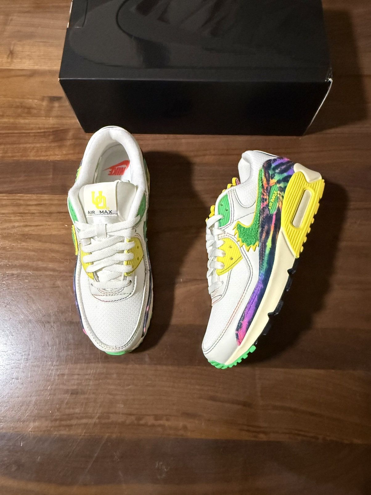 Nike GRATEFUL DEAD X UNIVERSITY OREGON AIR MAX 90 GRATEFUL DUCKS Size US 6.5 / EU 39-40 - 1 Thumbnail