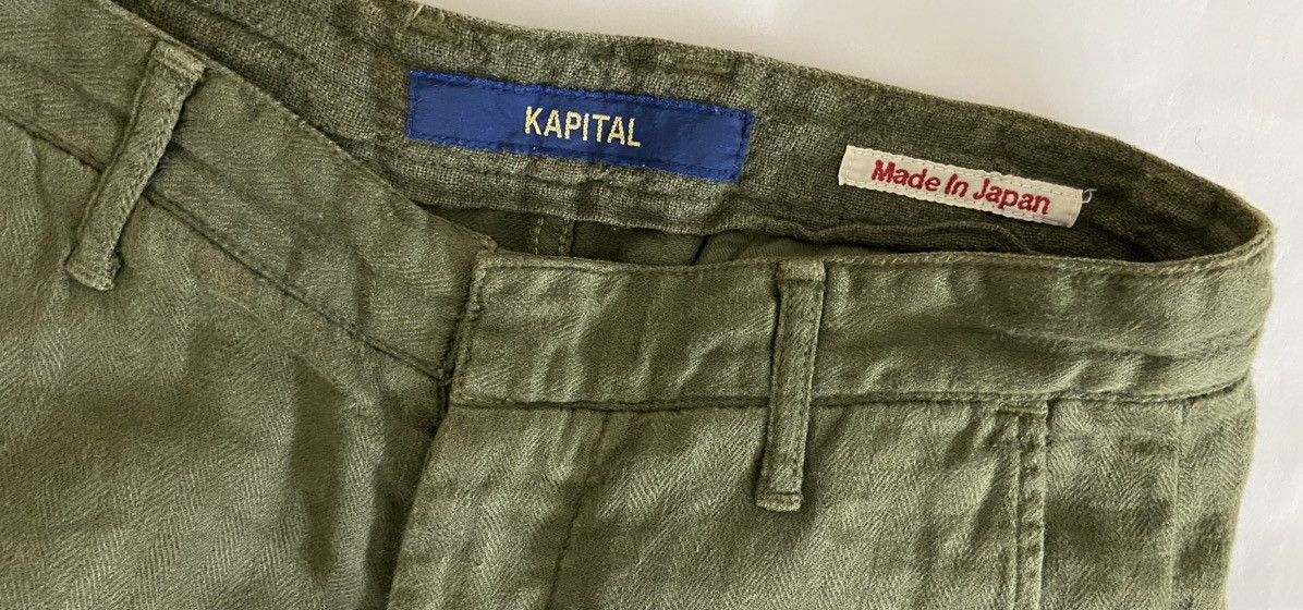 Kapital KAPITAL cotton linen cargo pants Size US 28 / EU 44 - 5 Thumbnail