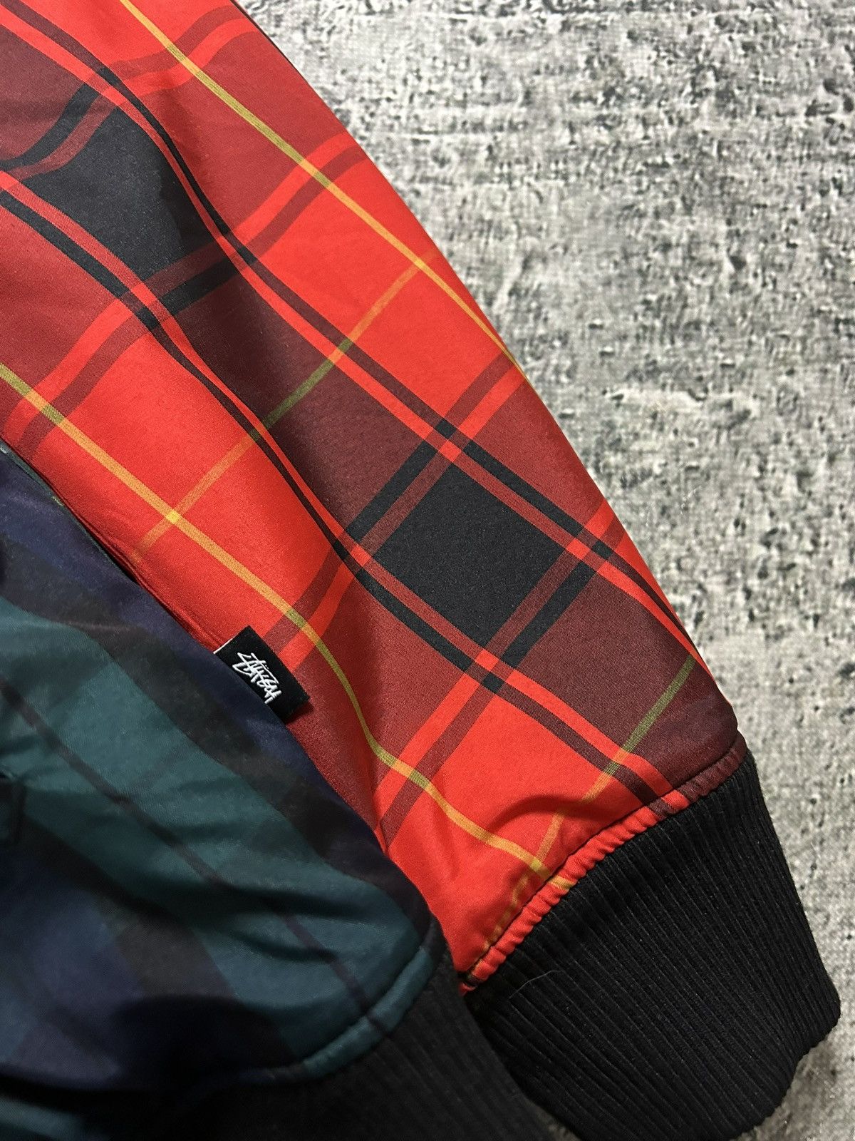 Stussy Stussy Sherpa bomber jacket reversible fleece tartan Size US XL / EU 56 / 4 - 5 Thumbnail
