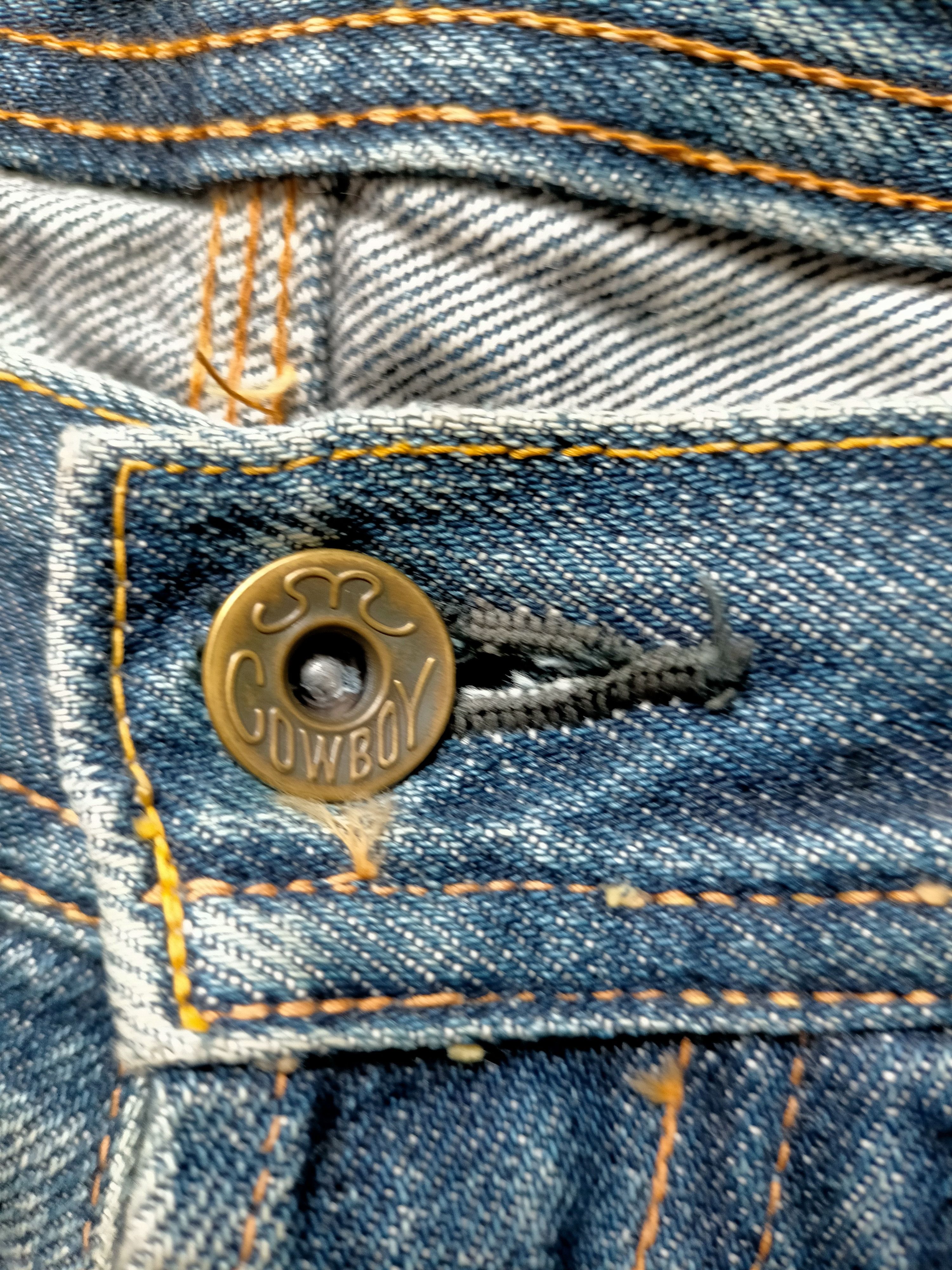 Evisu Vintage Evis Cowboy Japan Selvedge Buckleback Jeans Size US 31 - 22 Thumbnail
