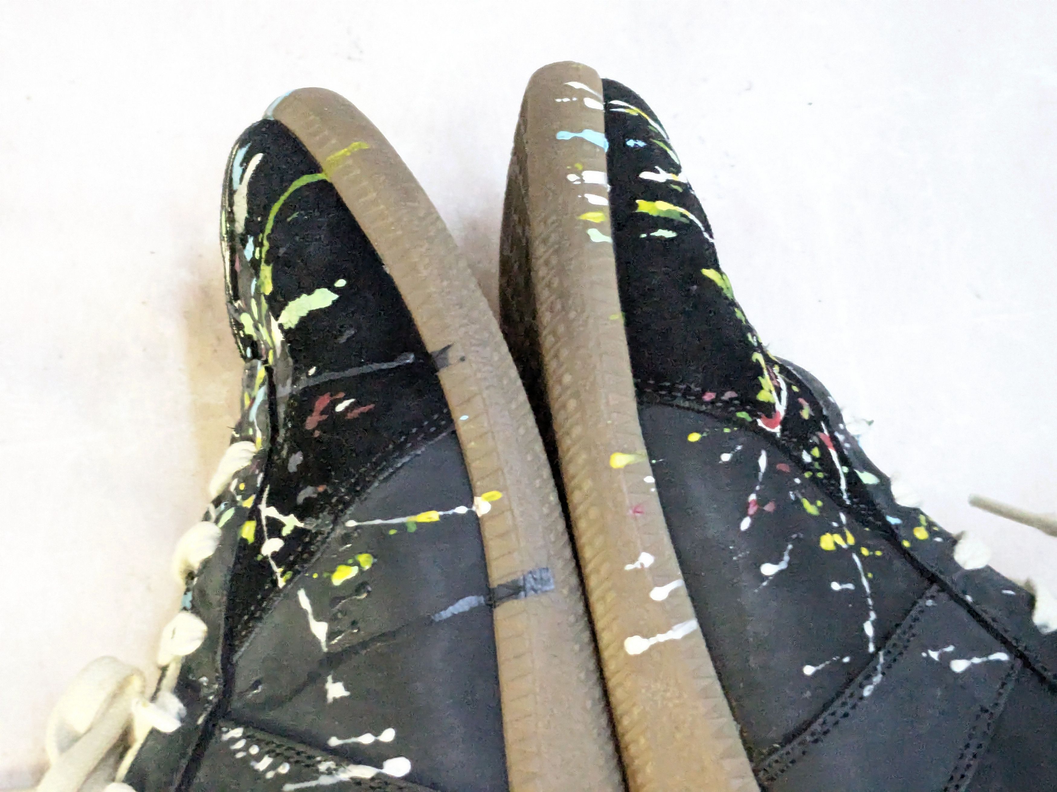 Maison Margiela Maison Margiela Replica GAT Black Paint Splatter 8 41 Low Size US 8 / EU 41 - 11 Thumbnail