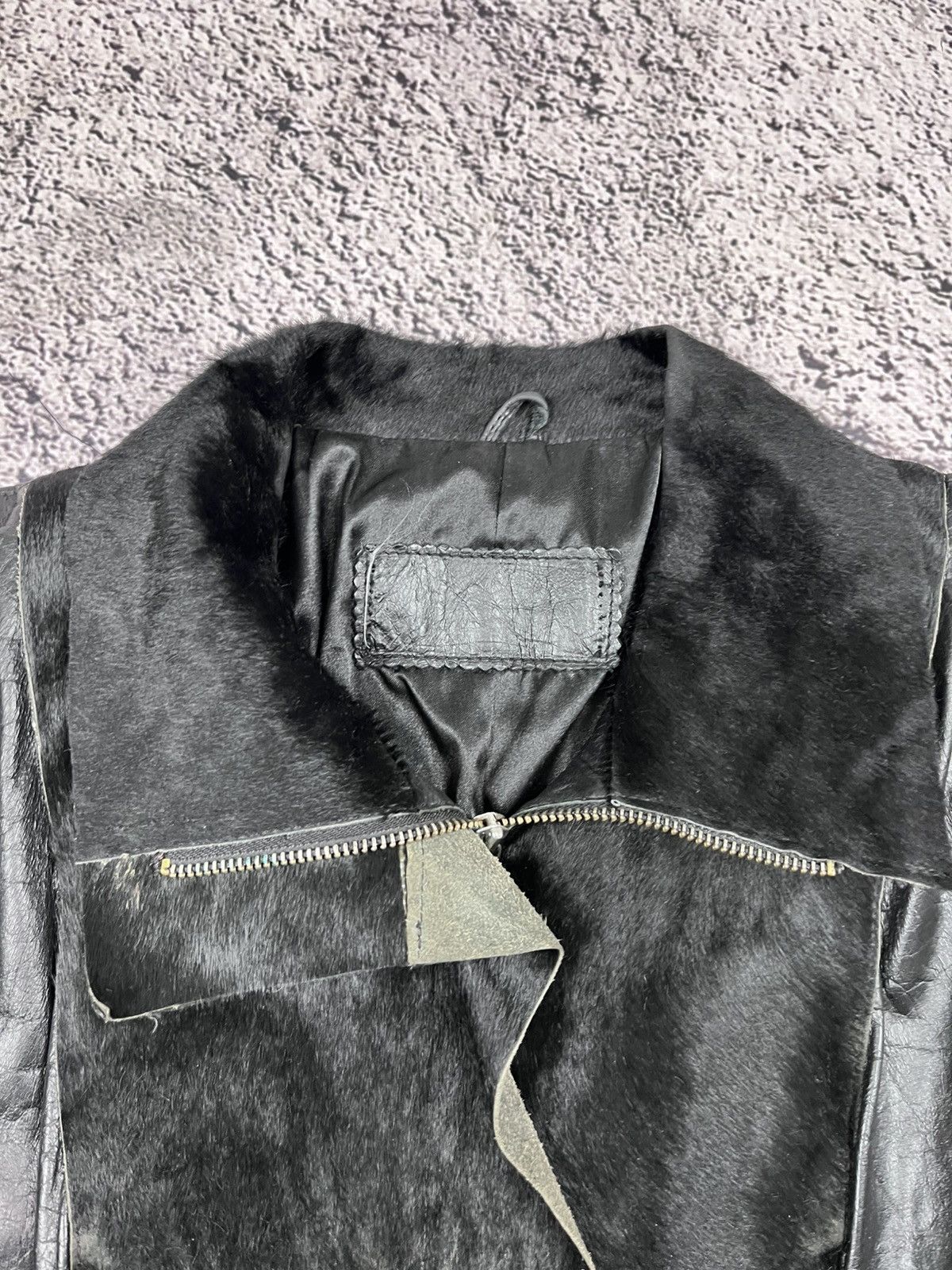 Japanese Brand Vintage Real Leather Patch Gothic Avantgarde Jacket Size S / US 4 / IT 40 - 7 Thumbnail