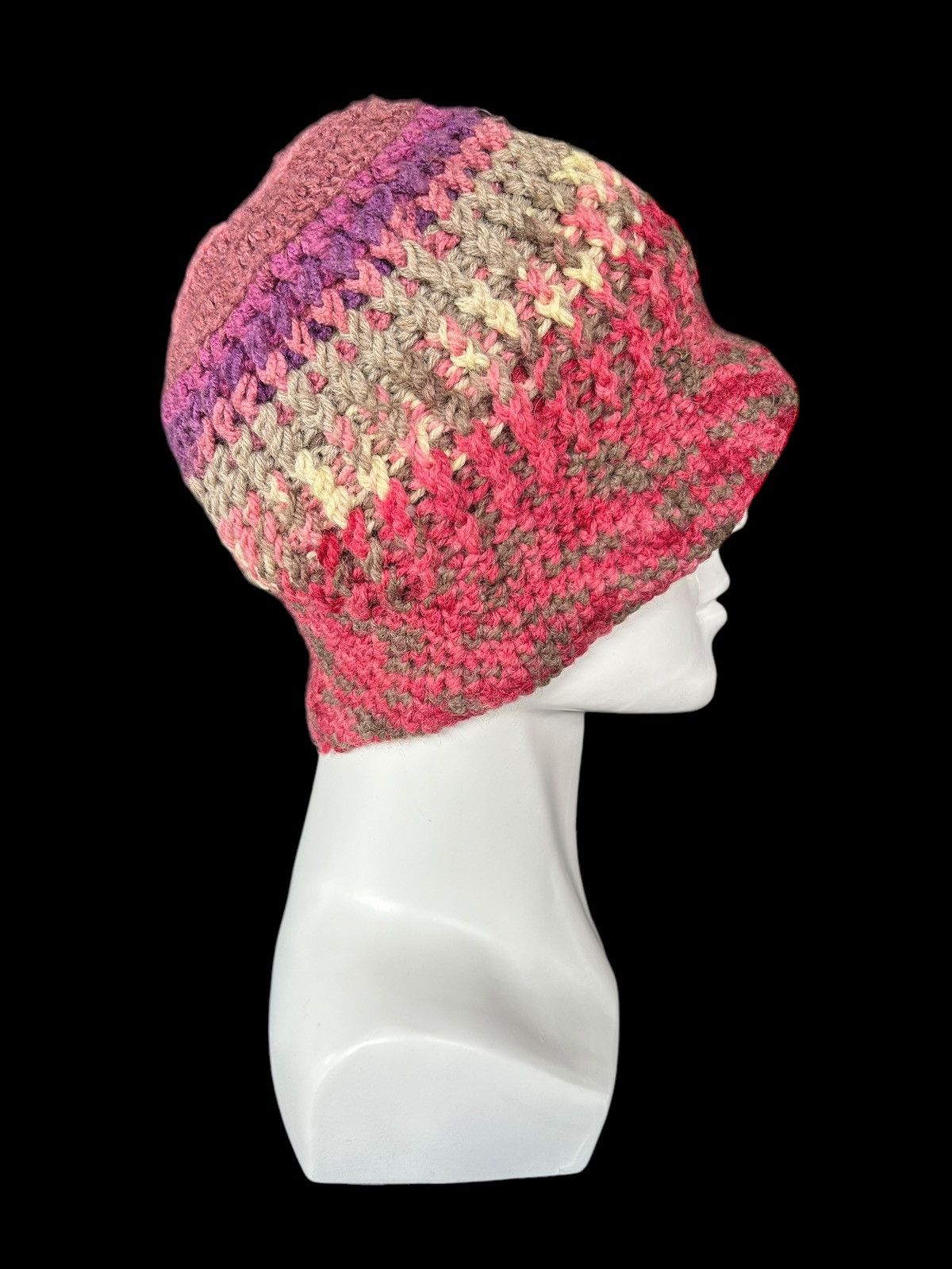 Japanese Brand × Kapital × Vintage Crochet Knitted handmade Beanie Hats ☠️☠️ Size ONE SIZE - 4 Thumbnail