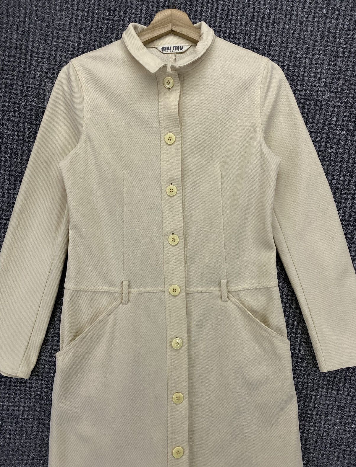 Miu Miu × Prada Vintage Miu Miu Prada Button Up Long Coat Jacket Size M / US 6-8 / IT 42-44 - 6 Thumbnail