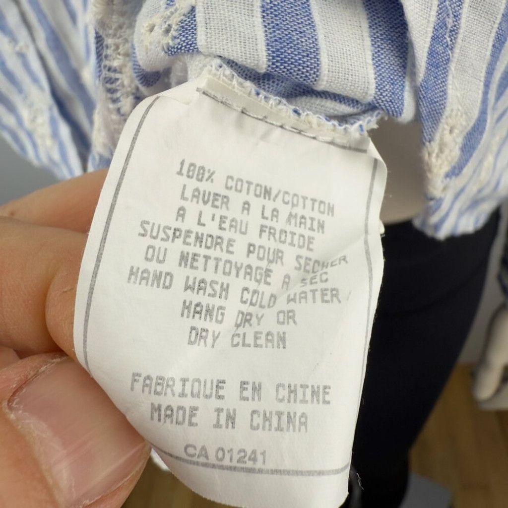 Other SENSUNIQ PARIS Stripe Blue White Button Up Floral Shirt sz M Size L / US 10 / IT 46 - 7 Thumbnail