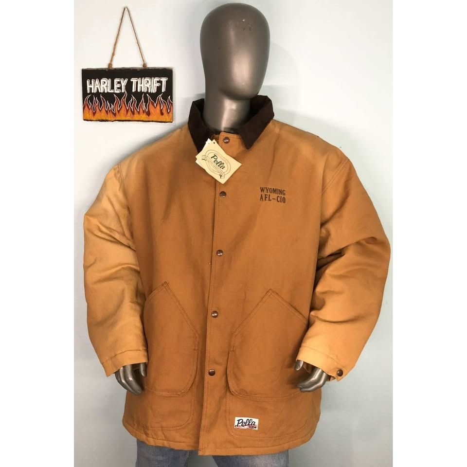 Vintage VTG NWT Jacket 3XL Men, Corduroy Collar Pella - Made in USA Size US XXL / EU 58 / 5 - 1 Thumbnail