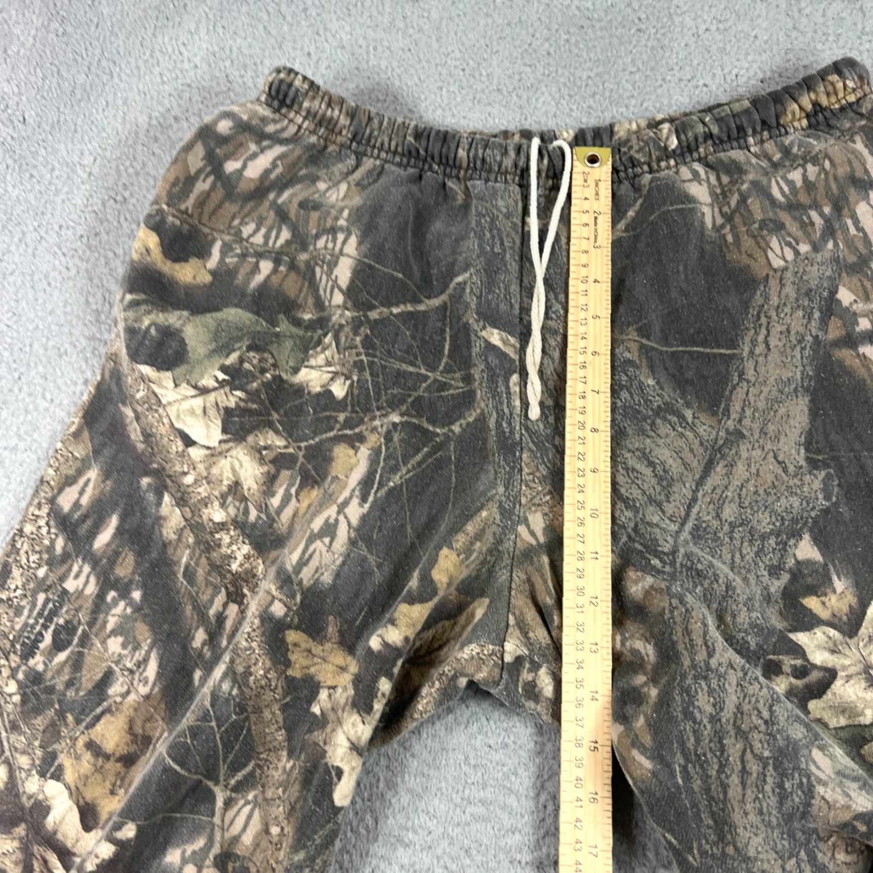 Vintage VINTAGE Mossy Oak Camo Classics Sweatpants Drawstring L Men's Green 34-38 Pockets Elastic Waist Outdoor Hunting 29" Inseam Size US 33 - 4 Thumbnail