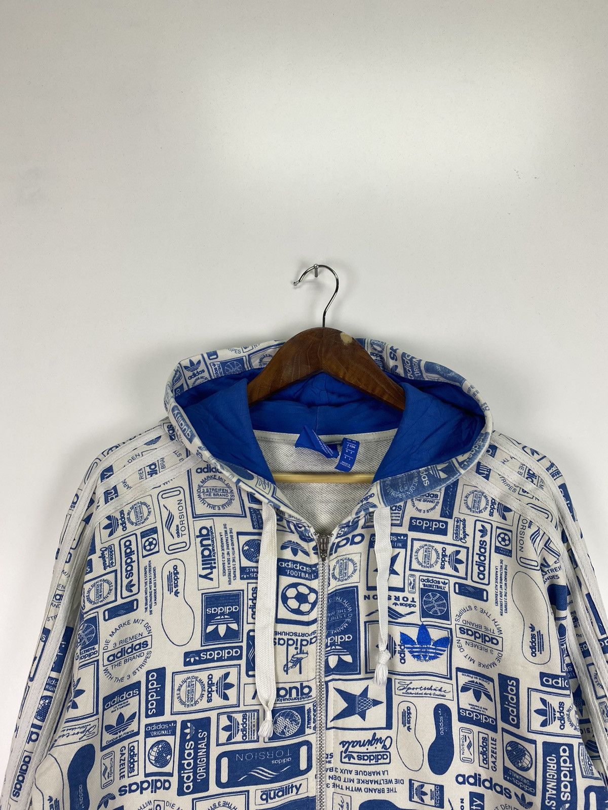 Adidas Adidas Full Logo zipper hoodie Size US M / EU 48-50 / 2 - 7 Thumbnail