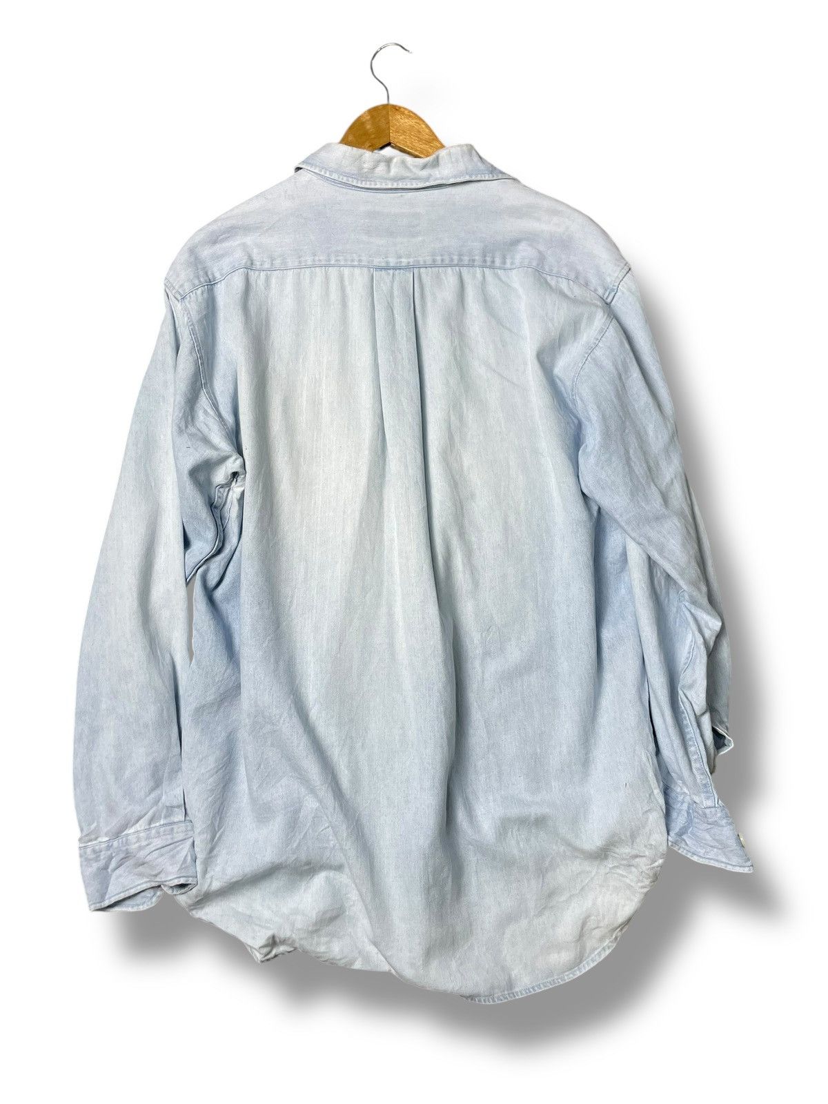 Japanese Brand × Vintage × Woodlands Woodland Village Casual Denim Button Up Shirt (83) Size US L / EU 52-54 / 3 - 5 Thumbnail