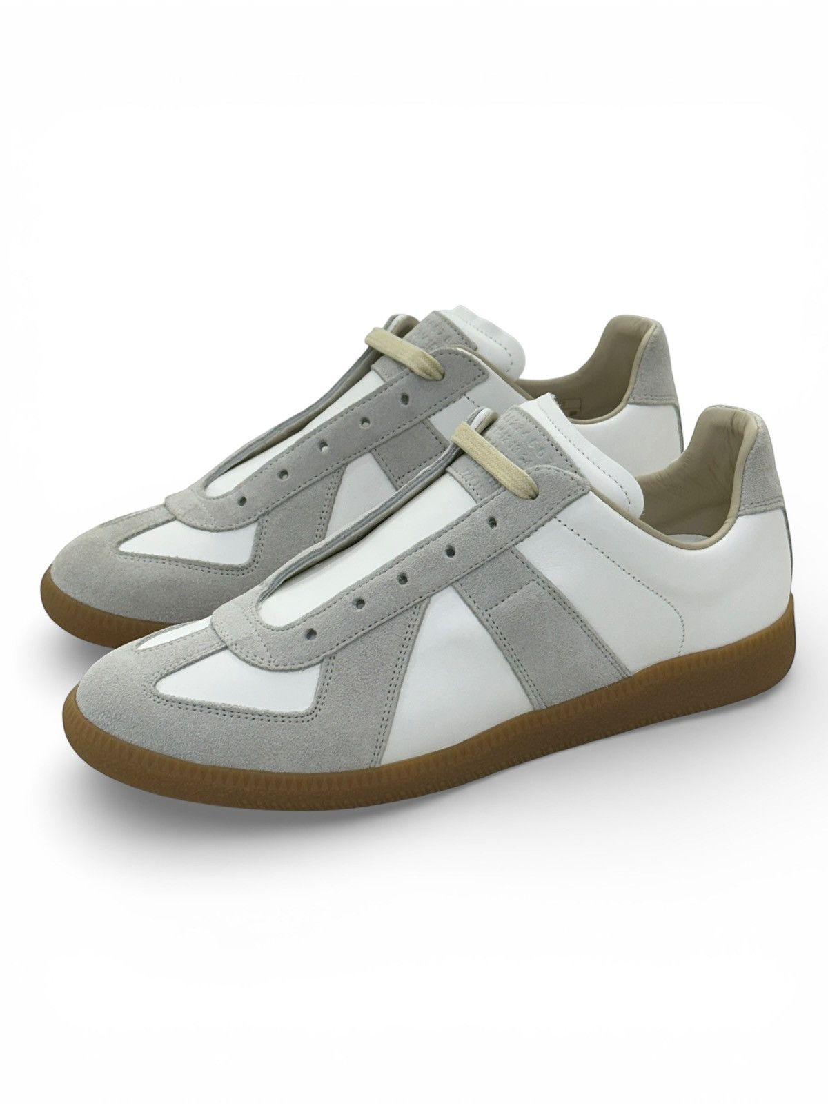Maison Margiela Maison Margiela Replica Sneakers White Grey Gum Low Size US 7 / EU 40 - 2 Thumbnail