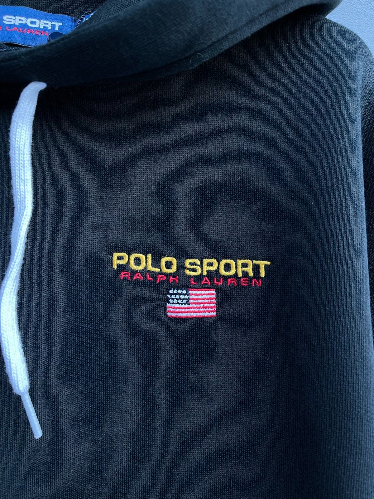 Polo Ralph Lauren × Ralph Lauren Sport × Vintage Polo Ralph Lauren Men's Classic Jacket Fleece Hoodie Black Size US M / EU 48-50 / 2 - 6 Thumbnail