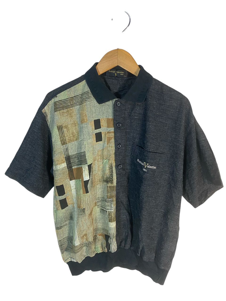 Japanese Brand Rudolph Valentino single pocket polo shirt Size US L / EU 52-54 / 3 - 1 Thumbnail