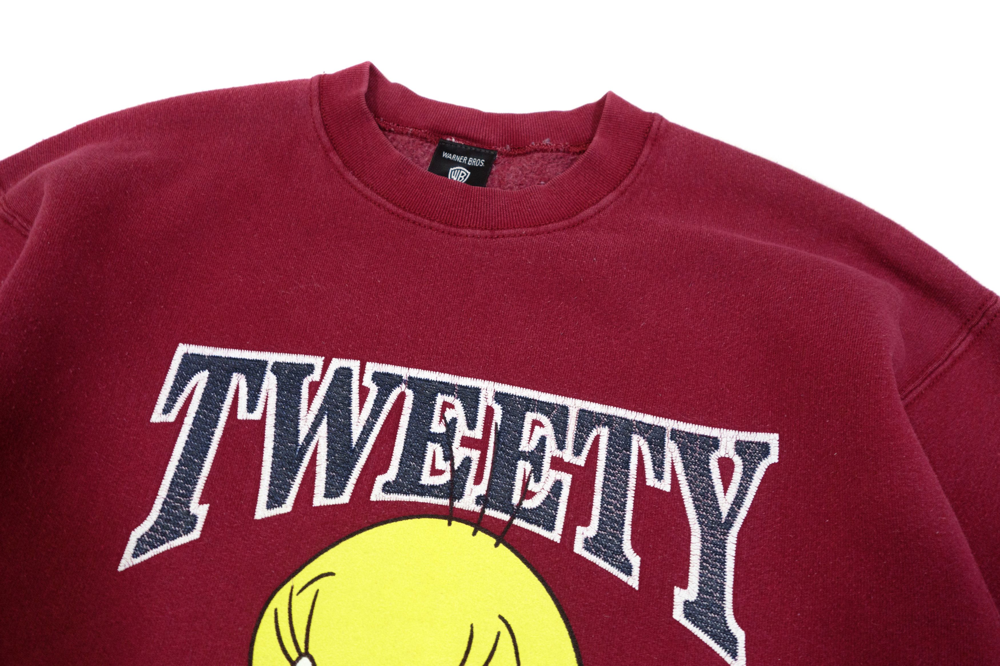 Warner Bros 90s Looney Tunes Tweety Print Sweatshirt Made in USA Size US L / EU 52-54 / 3 - 3 Thumbnail