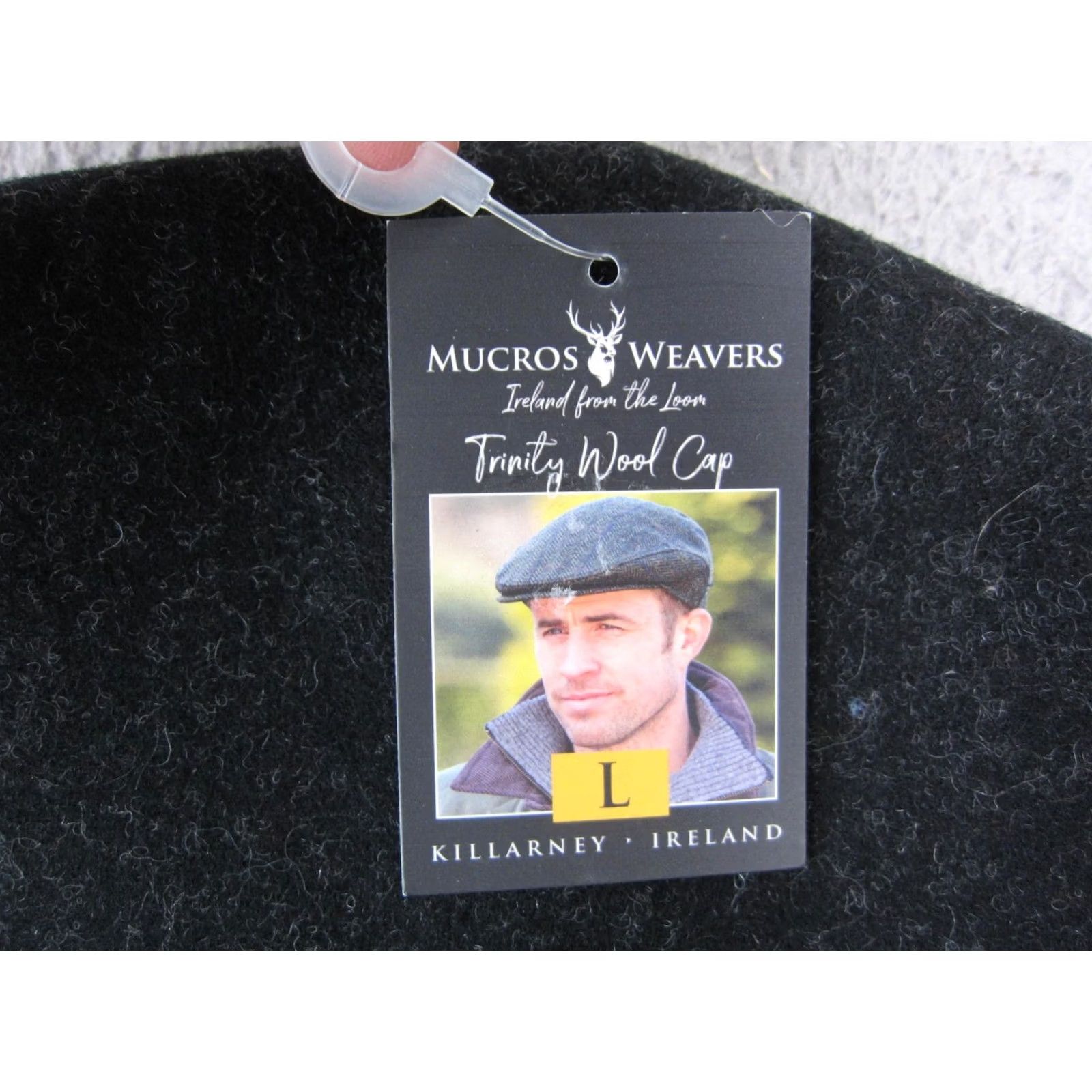 Vintage Mucros Weavers Trinity Wood Cap Hat Mens Large Gray Wool Flat Made in Ireland Size ONE SIZE - 2 Thumbnail