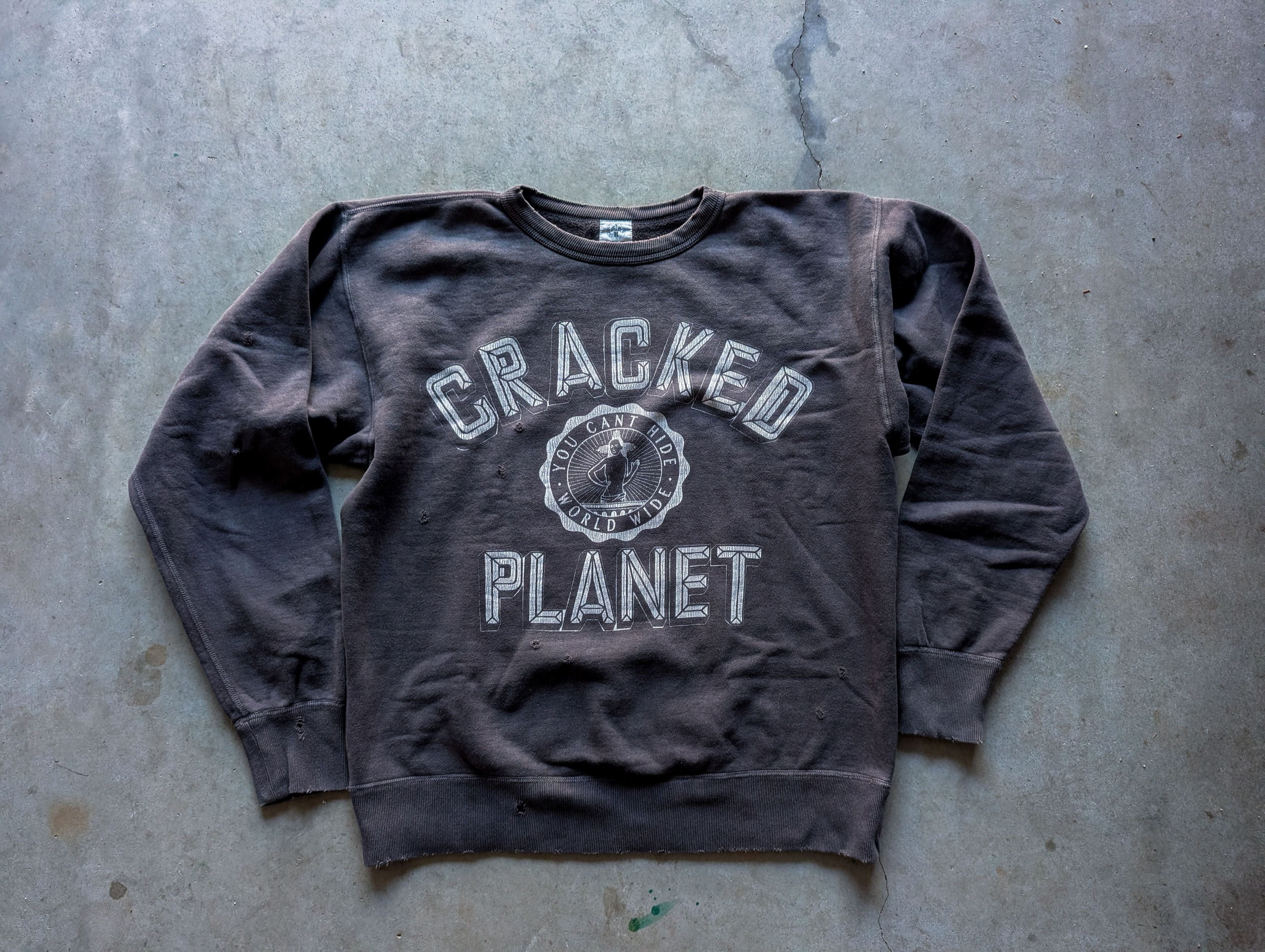 Saint Michael Cracked Planet Crewneck Sweatshirt Size US L / EU 52-54 / 3 - 4 Thumbnail