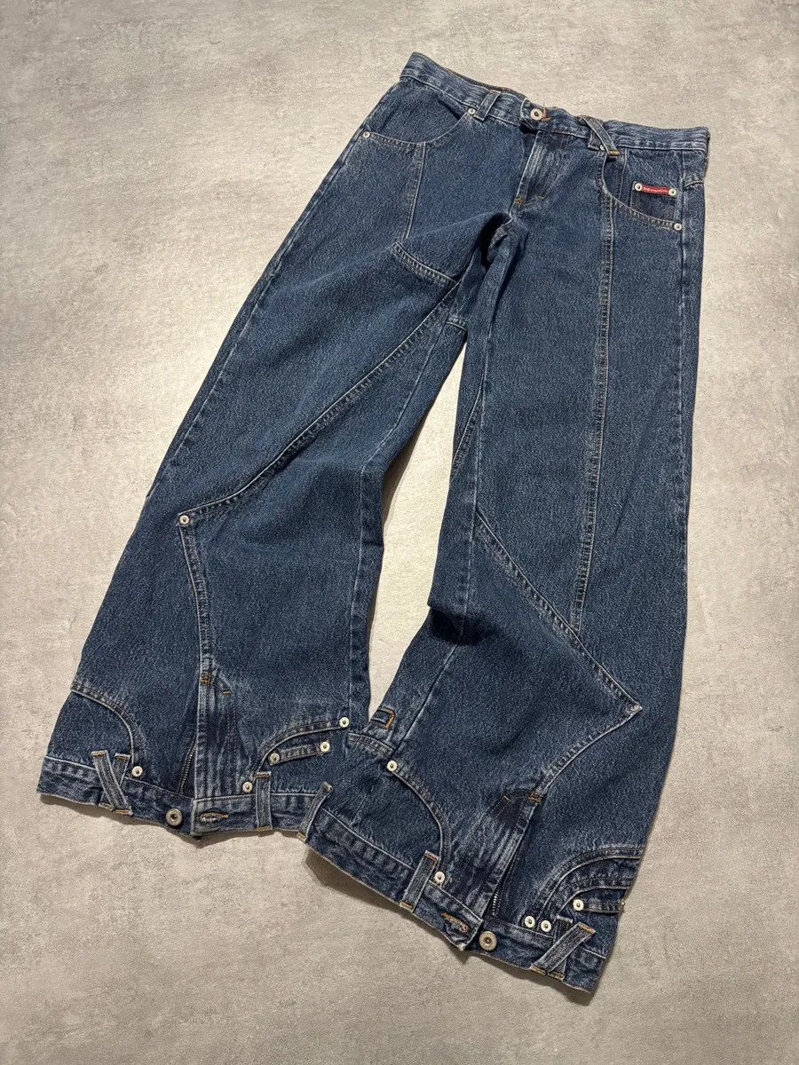 Dolce & Gabbana AW2003 Dolce & Gabbana Flared Trompe Loeil Jeans Size 26" / US 2 / IT 38 - 11 Thumbnail