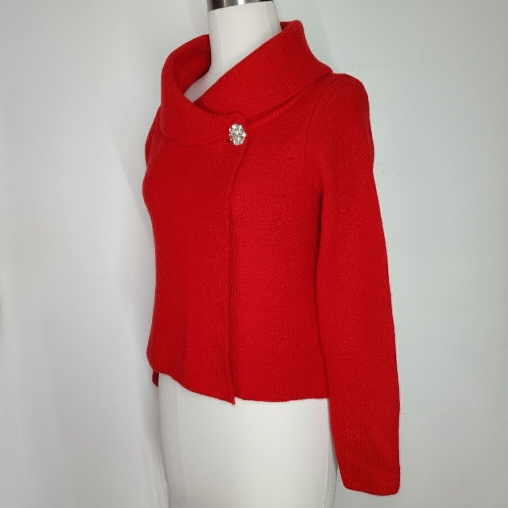 Other Adrienne Vittadini Size S Sweater Shrug Jacket Thick Knit Size S / US 4 / IT 40 - 2 Thumbnail