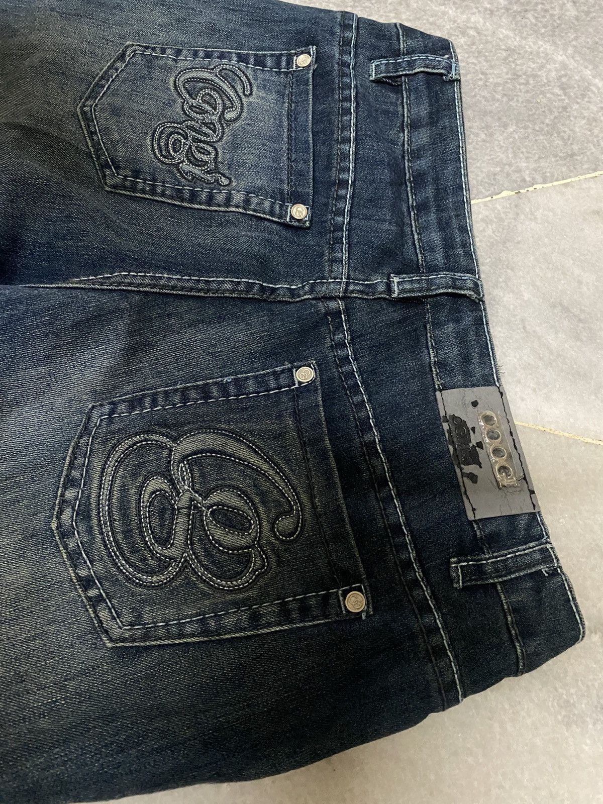 Coogi Vintage COOGI Embroidered Logo Denim Jeans - Y2K Flare Size 30" / US 8 / IT 44 - 14 Thumbnail