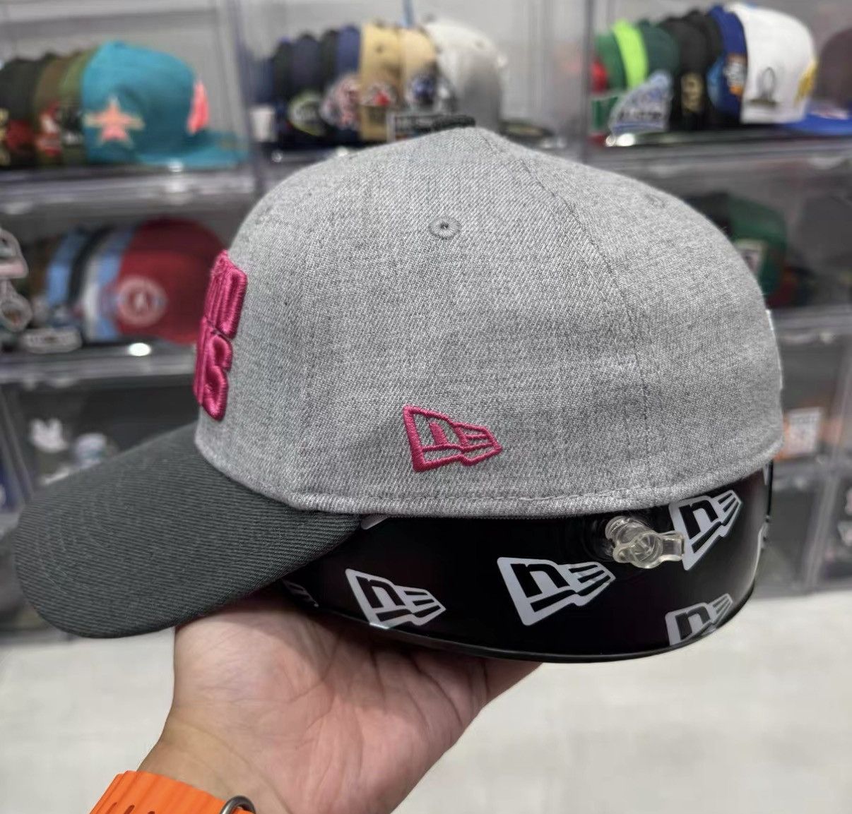 New Era New Era NFL Cleveland Browns Pink Ribbon Baseball Cap J32 Size ONE SIZE - 4 Thumbnail