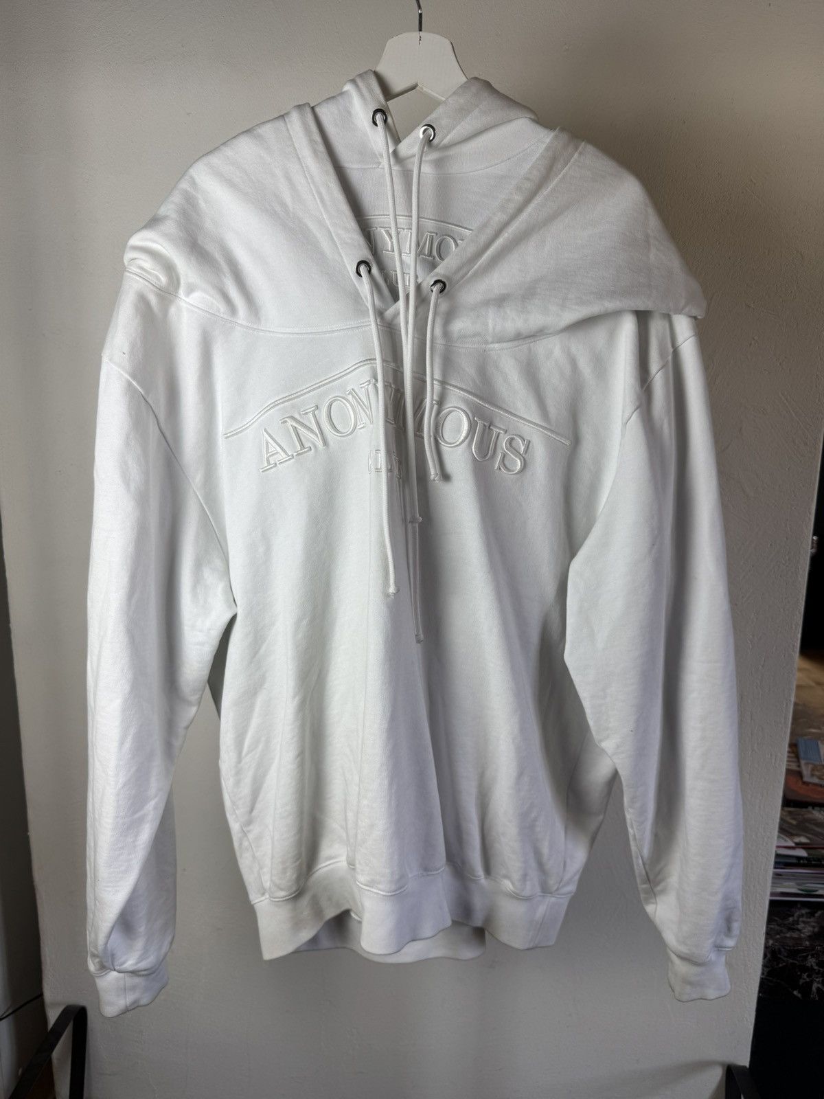 Anonymous Club Shayne oliver White double Hoodie Size US S / EU 44-46 / 1 - 1 Thumbnail