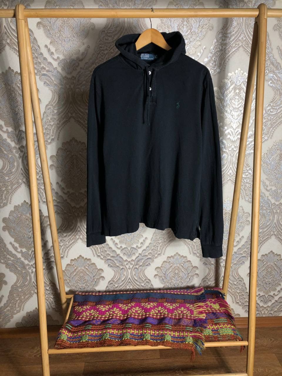 VINTAGE POLO RALPH LAUREN RETRO HOODIE DESIGNER Y2K 90s USA