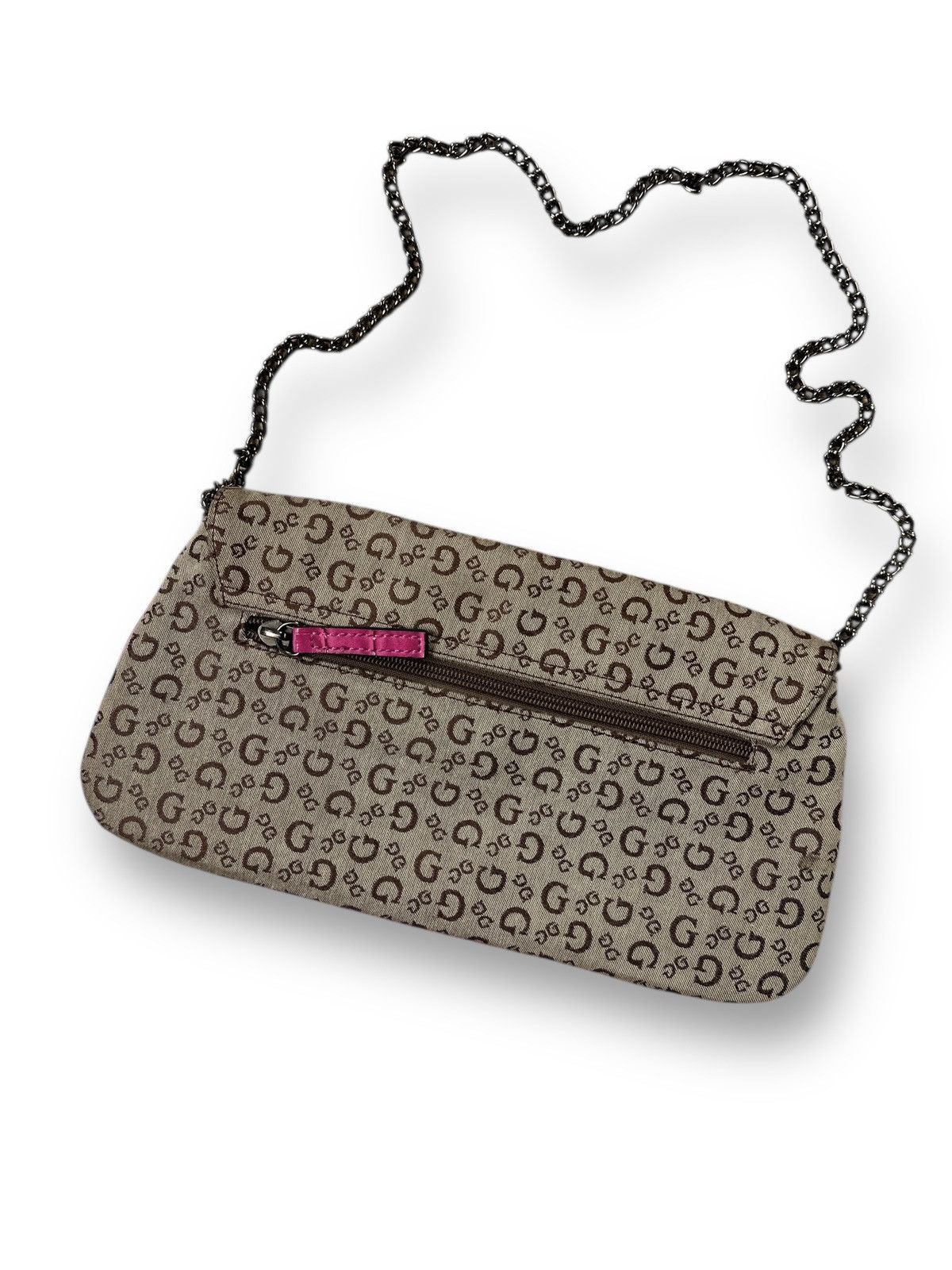 Guess Vintage Y2K Guess Monogram Retro Avant Garde Shoulder Bag Size ONE SIZE - 13 Thumbnail