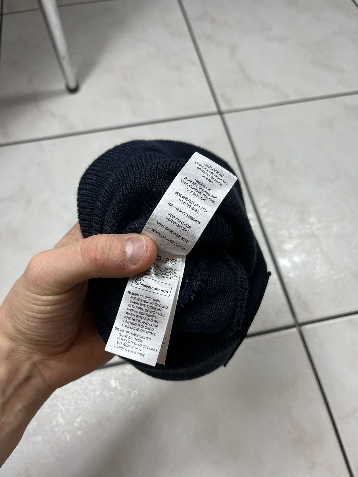 Haglofs Haglofs aze beanie recycled hat classic big logo navy Size ONE SIZE - 10 Thumbnail