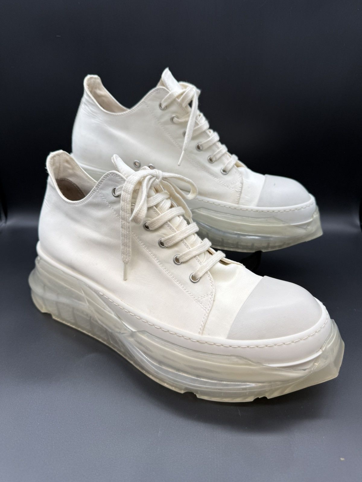 Rick Owens Drkshdw Rick Owens DRKSHDW Abstract Low — Milk/Clear · EU 45 Size US 12 / EU 45 - 1 Thumbnail
