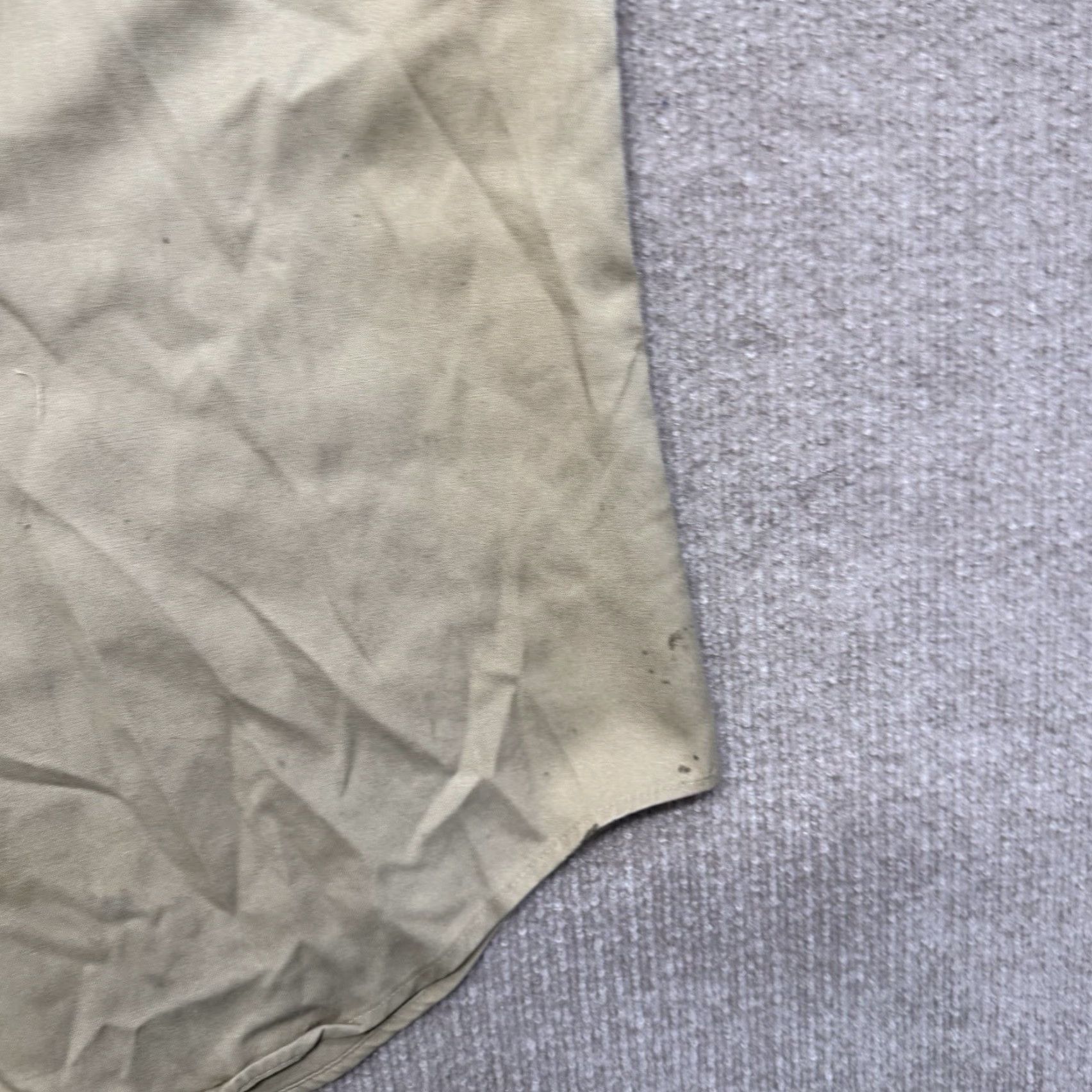Vintage VINTAGE Big Mac Work Shirt Mens L 70s No Iron Button-Up Short Sleeve Cotton Twill Beige Distressed Size US L / EU 52-54 / 3 - 6 Thumbnail
