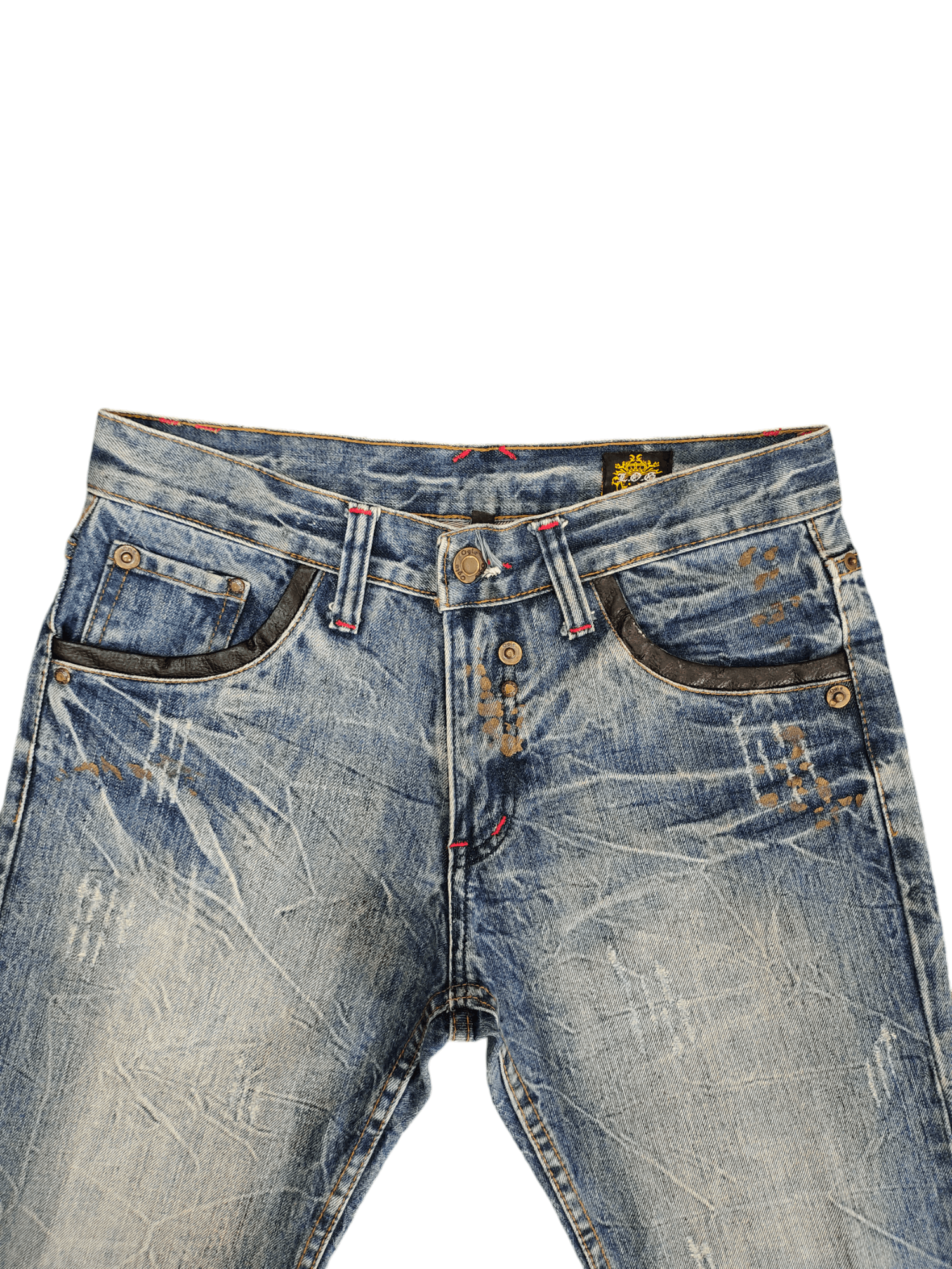 Hysteric Glamour Flare Jeans Legend Of Glamour Studded Distress Denim Bootcut Size US 30 / EU 46 - 4 Thumbnail