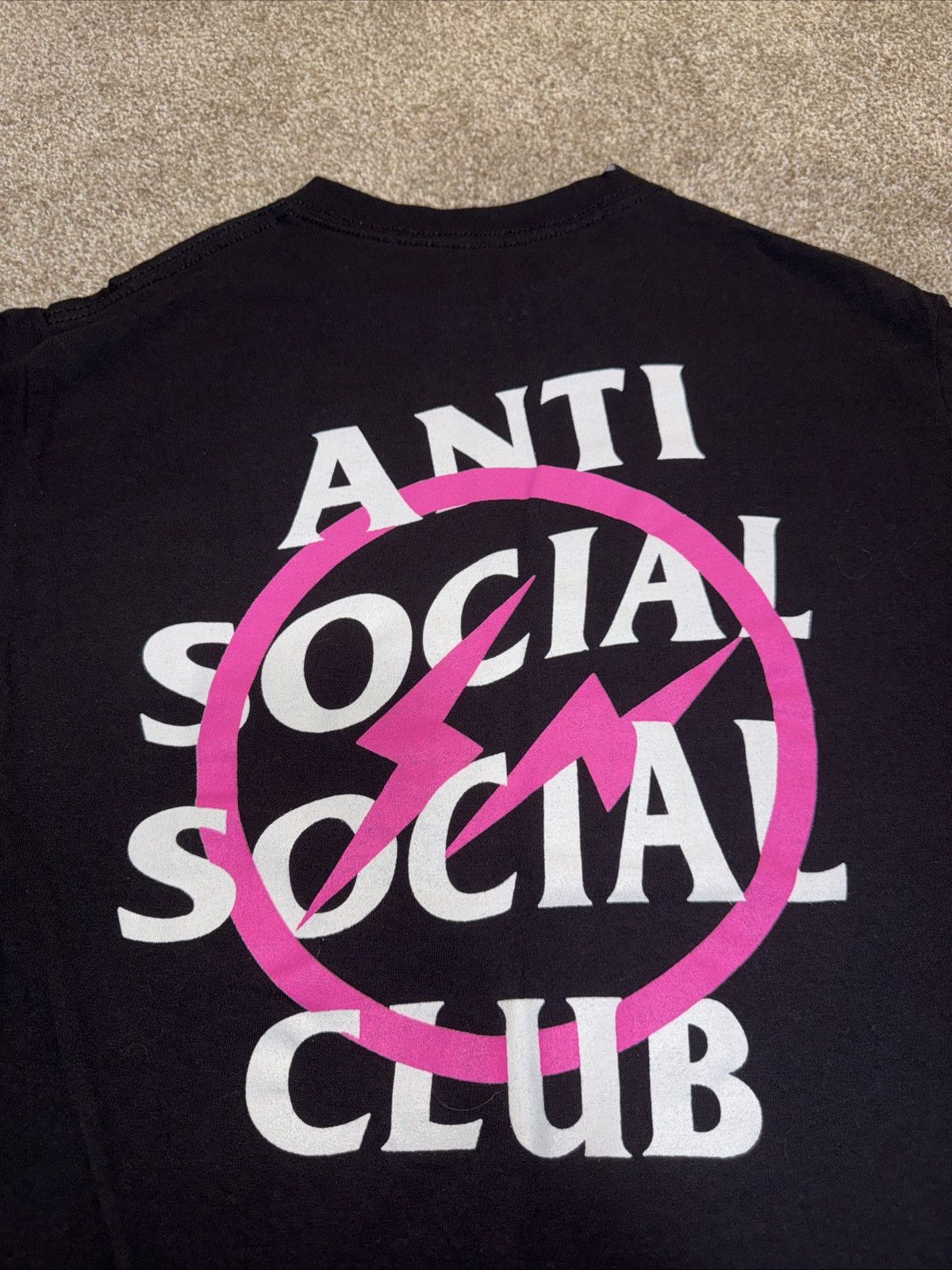 Anti Social Social Club × Fragment Design Anti Social Social Club X Fragment Bolt Tee Size Medium Size US M / EU 48-50 / 2 - 3 Thumbnail
