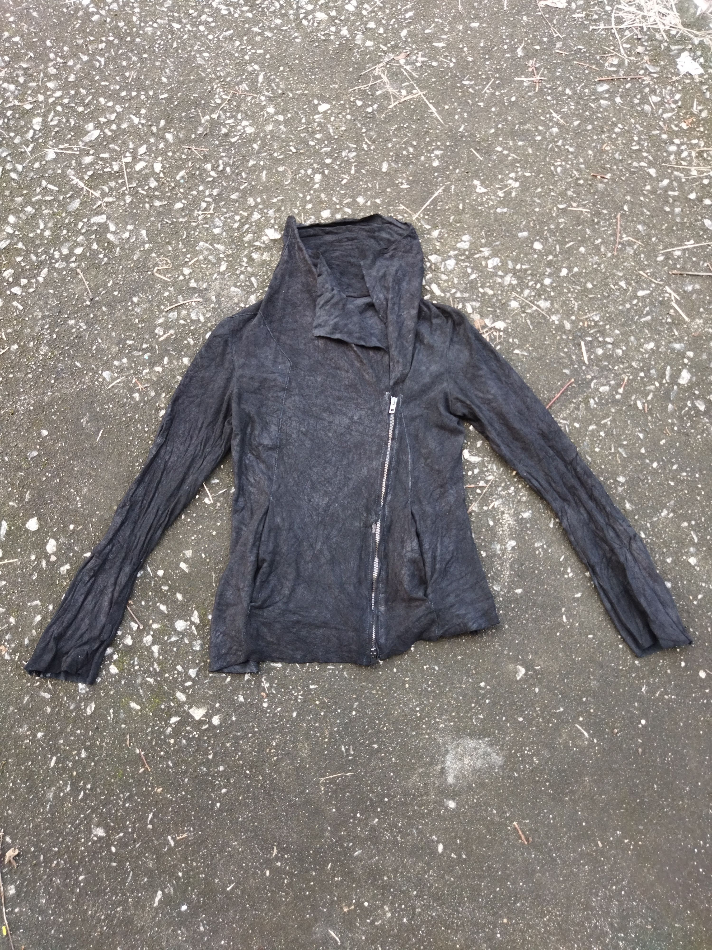 Vera Pelle Vera Pelle Asymmetrical Leather Jacket Size XXS / US 00 / IT 34 - 11 Thumbnail