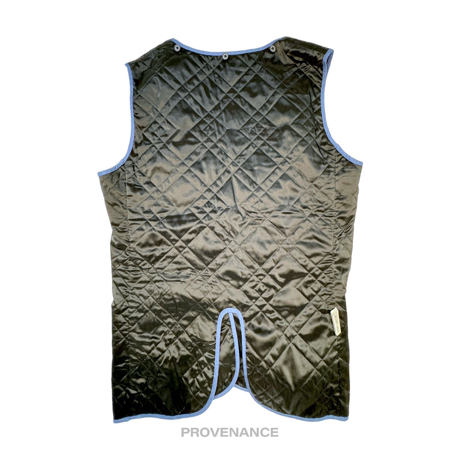 Lanvin 🔴 Lanvin En Bleu Quilted Liner Vest - Black/Blue Size US S / EU 44-46 / 1 - 2 Thumbnail