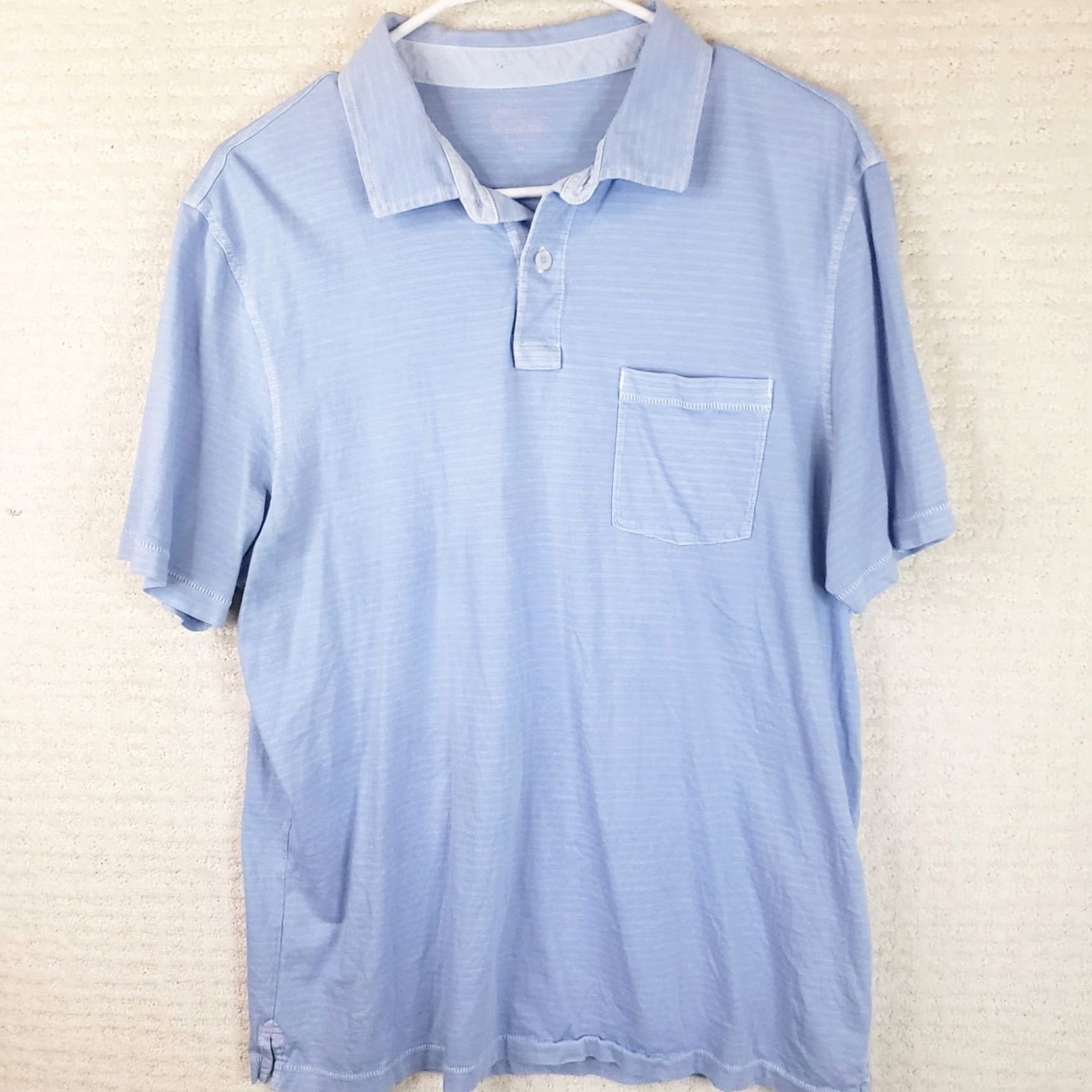 Vineyard Vines Vineyard Vines Island Polo Shirt Mens M Blue Solid Polo Short Sleeve Preppy Logo Embroidered Golf Stretch Modern Classic Mens Size US M / EU 48-50 / 2 - 2 Thumbnail