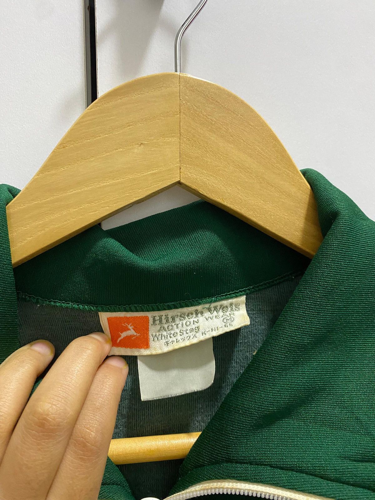 Other Vintage 70s Hirsch Weis White Stag Track Jacket Green White Size US M / EU 48-50 / 2 - 6 Thumbnail