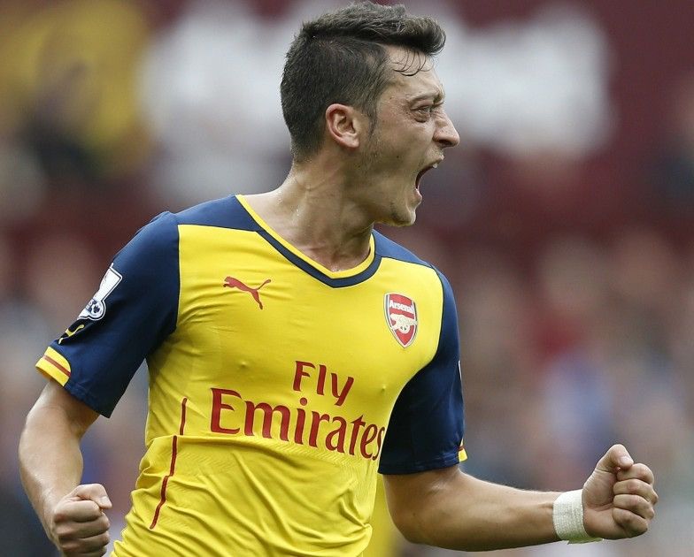 Puma ARSENAL PUMA 2014/2015 FOOTBALL SOCCER AWAY SHORTS #11 OZIL Size US 37 - 10 Thumbnail