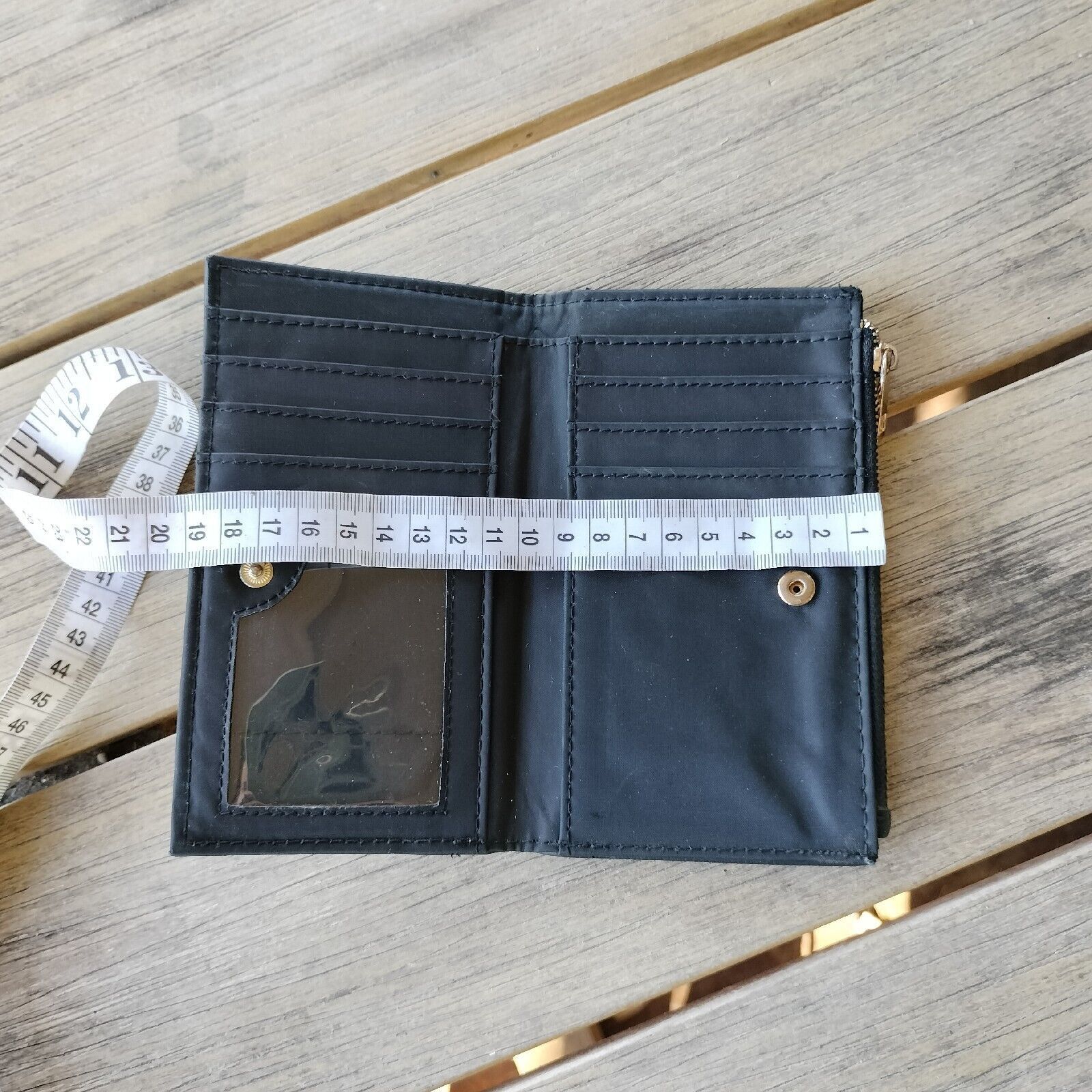 Japanese Brand Wallet Purse Faux Leather Bi Fold Book Cutout Lazer Cut Size ONE SIZE - 10 Thumbnail