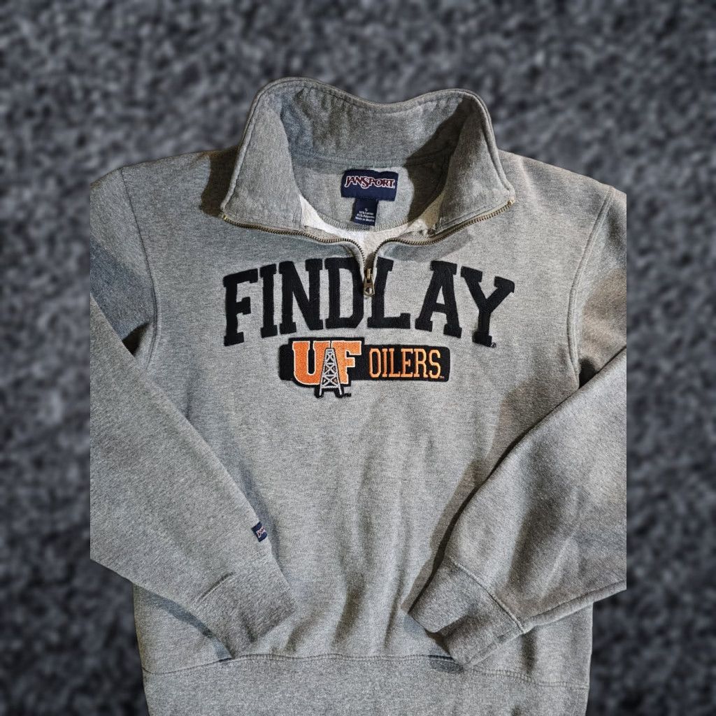 Jansport Jansport University of Findlay Oilers Gray 1/4 Zip Pullover Sweatshirt Adult Small Size Regular Mens Logo College Size US S / EU 44-46 / 1 - 1 Thumbnail
