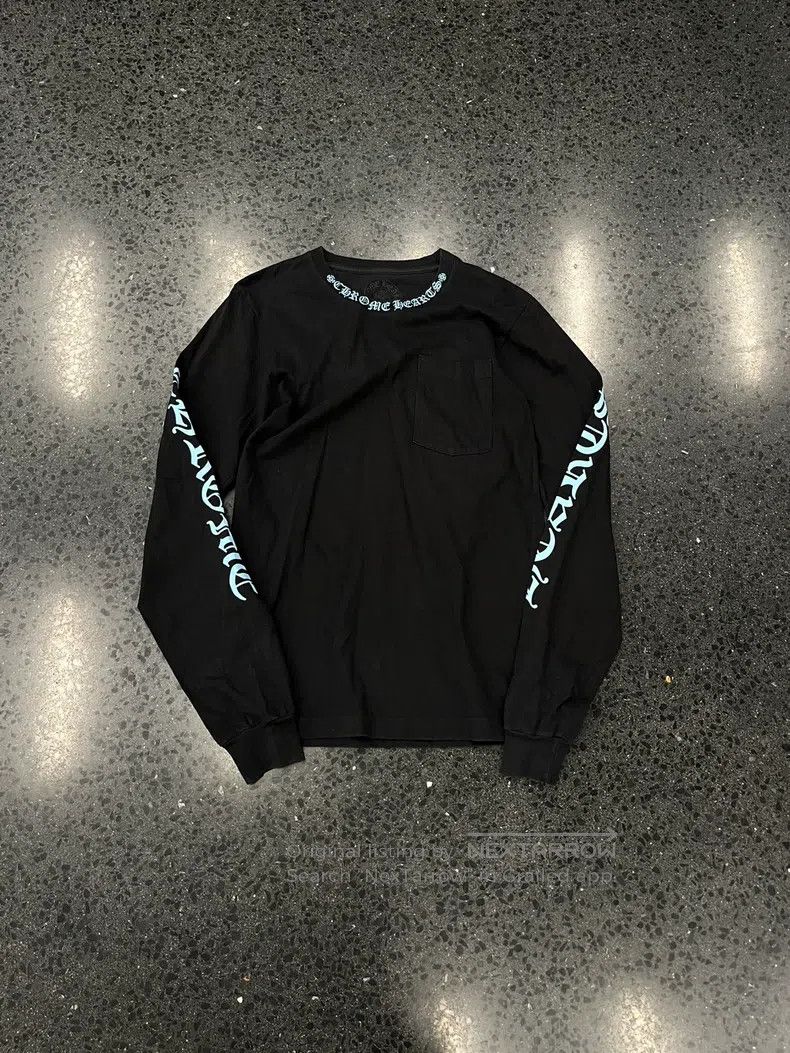 Chrome Hearts CHROME HEARTS Size S Blue Sanskrit printed long sleeves Size US S / EU 44-46 / 1 - 1 Thumbnail